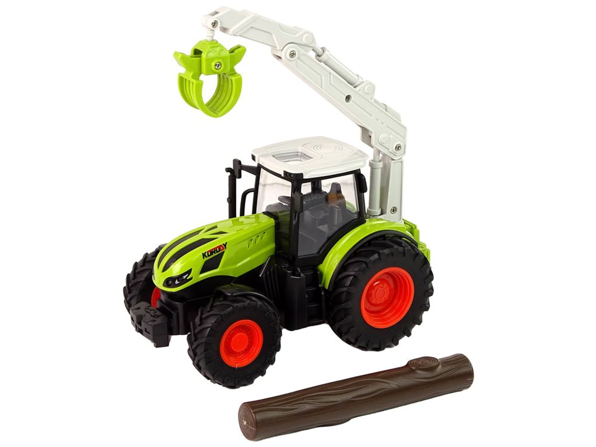 

Traktor Zdalnie Sterowany 1:24 R/C Zielony Chwytak Drewno