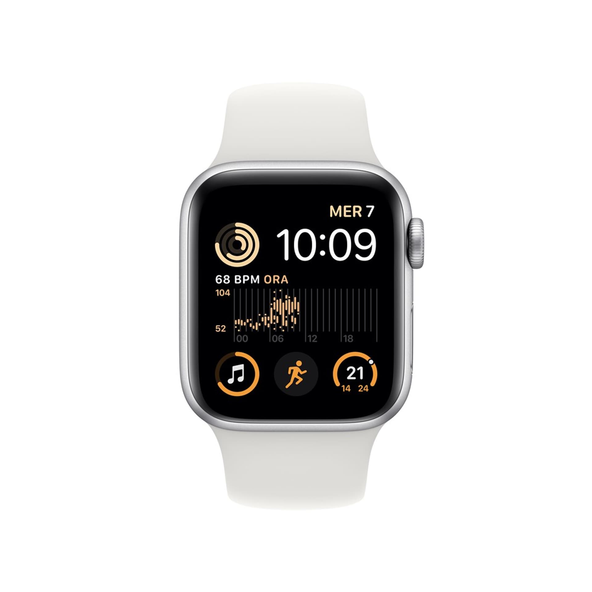 

Apple Watch SE2 GPS 40mm Silver Aluminium Case with White Sport Band - Regular