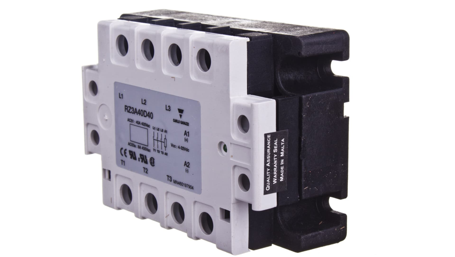 

Przekaźnik półprzewodnikowy trójfazowy 24-440V AC 40A 4-32V DC RZ3A40D40