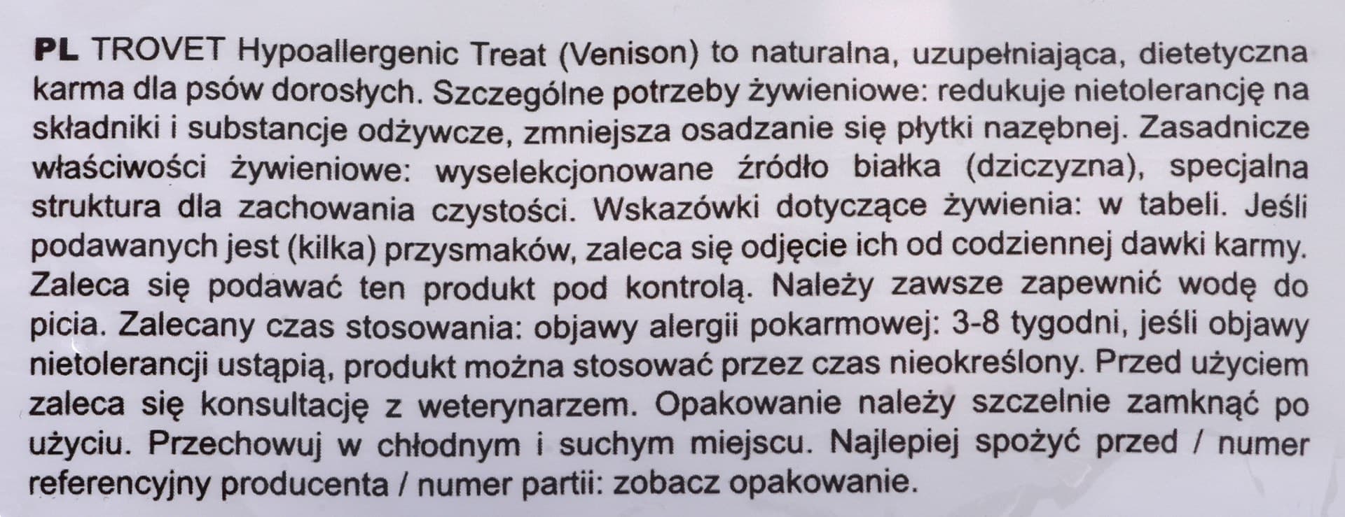 

Trovet Treat HVT Venison Tendon 200 g dziczyzna, przysmak dla psów