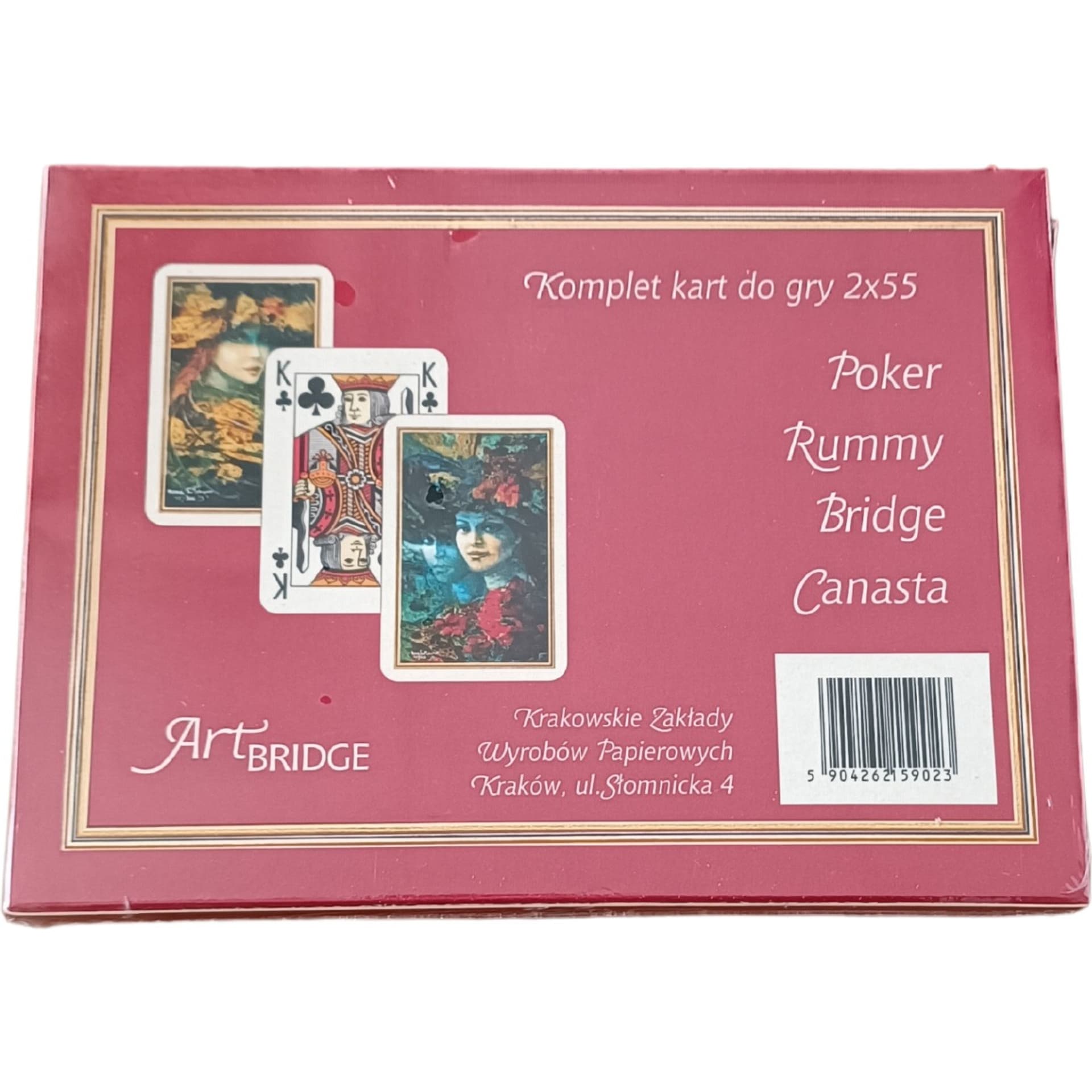 

Karty do gry 2x55 kart (2 talie) Art.BRIDGE No800, 2 talie) art.bridge no80