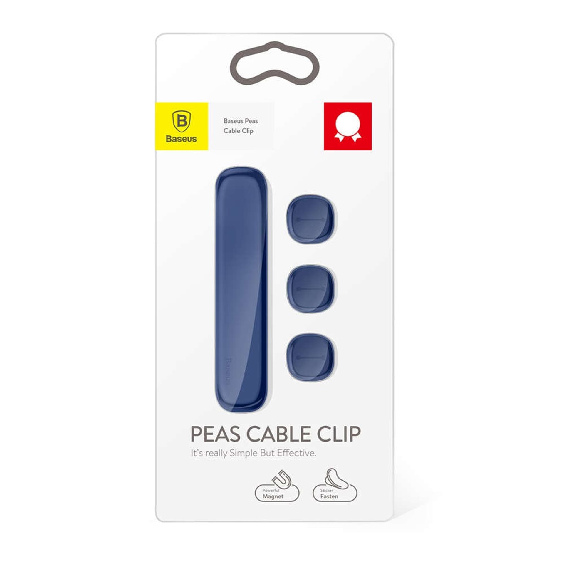 

Organizer kabli Baseus Peas, magnetyczny (niebieski)
