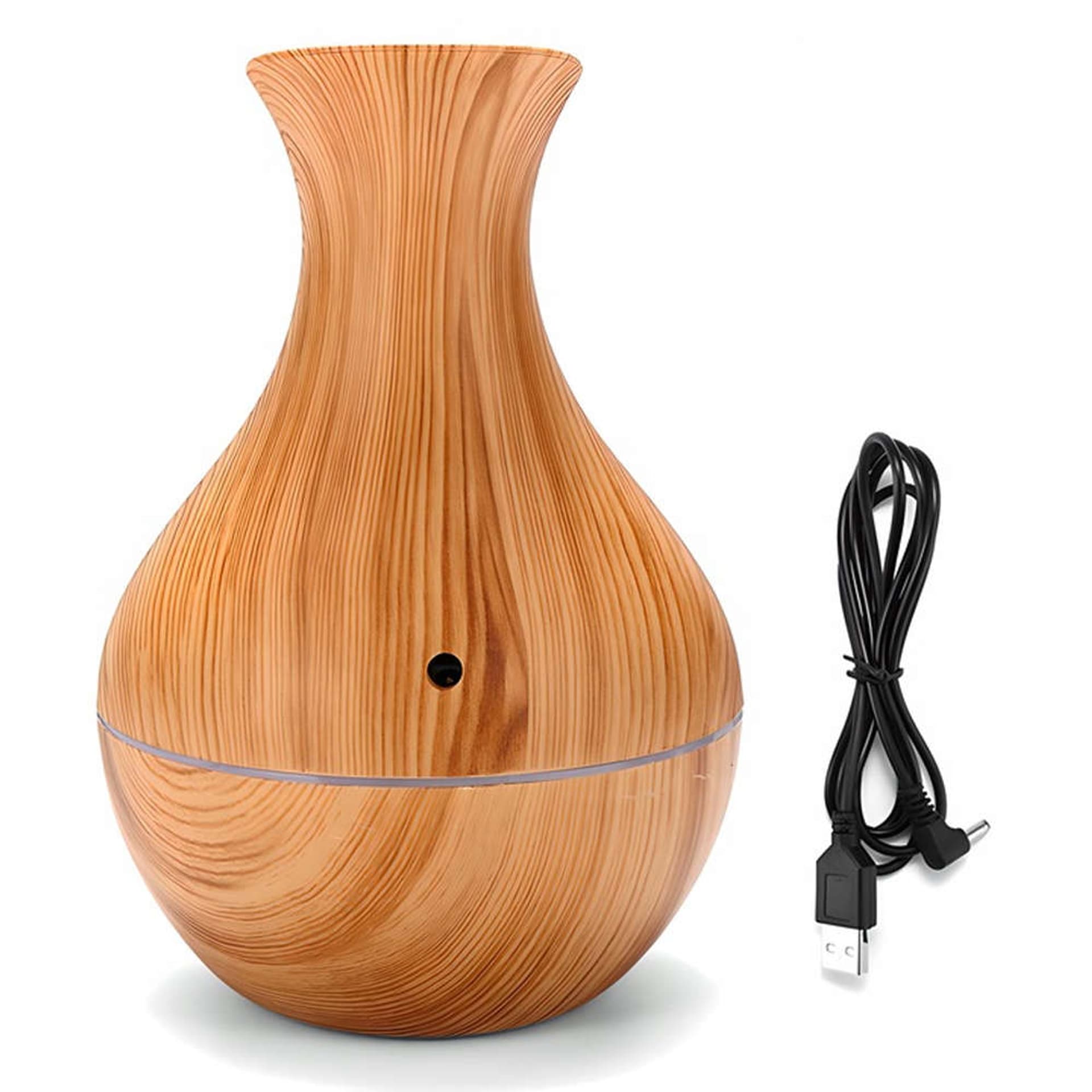 

Nawilżacz powietrza 2w1 aromaterapia dyfuzor zapachowy LED RGB Jasny Brąz