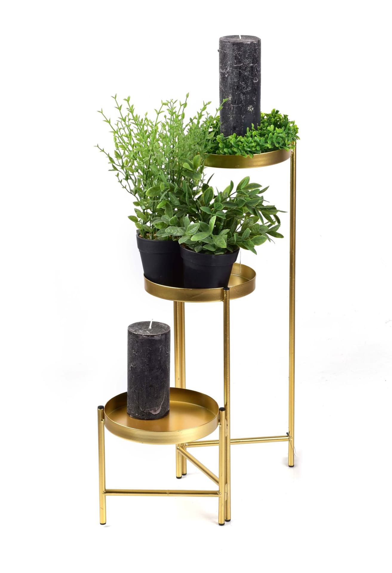 

SWEN GOLD Kwietnik h60x19cm,h40x19cm,h19.5x19cm