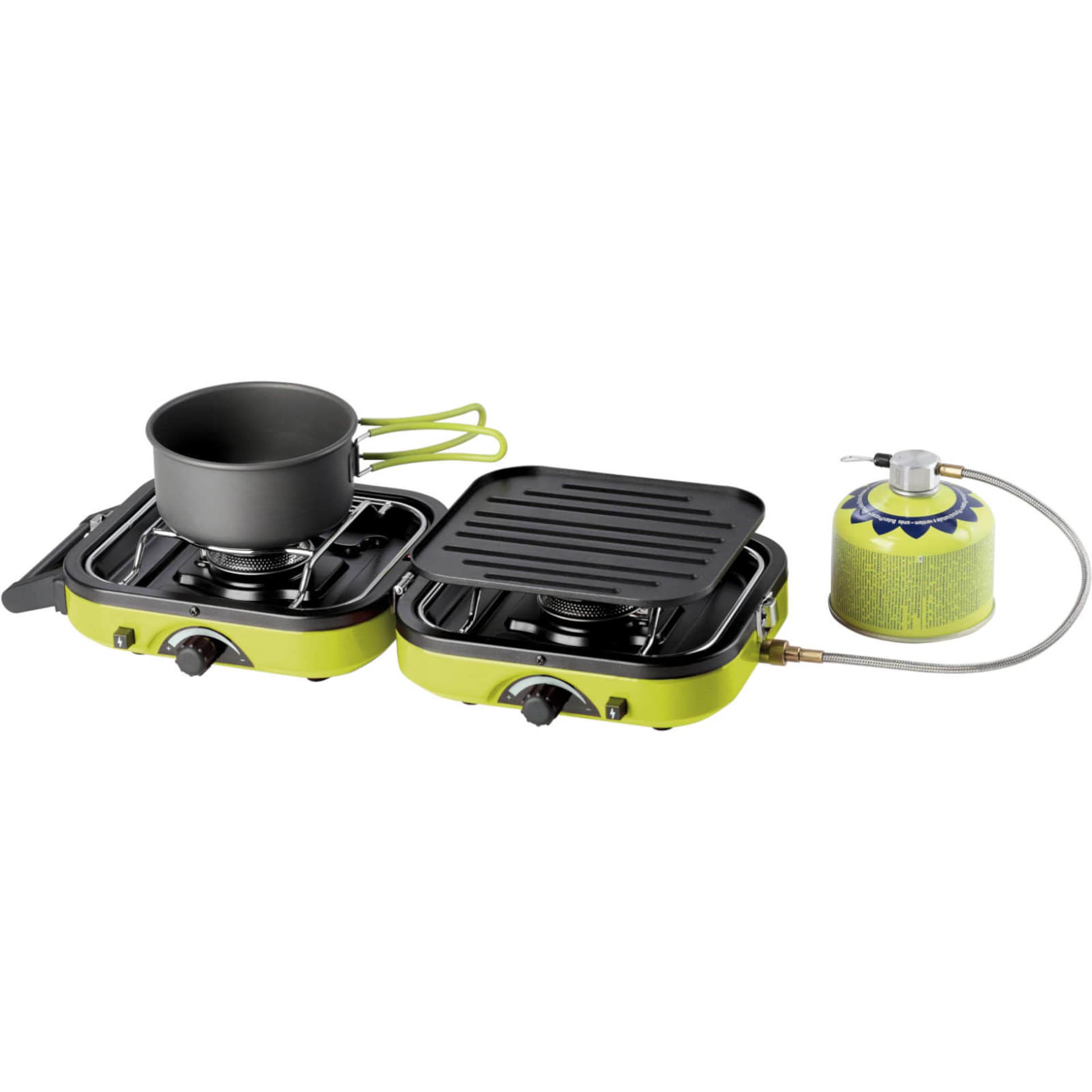 

Kuchenka turystyczna na kemping podwójna DUAL COMPACT + GRILL