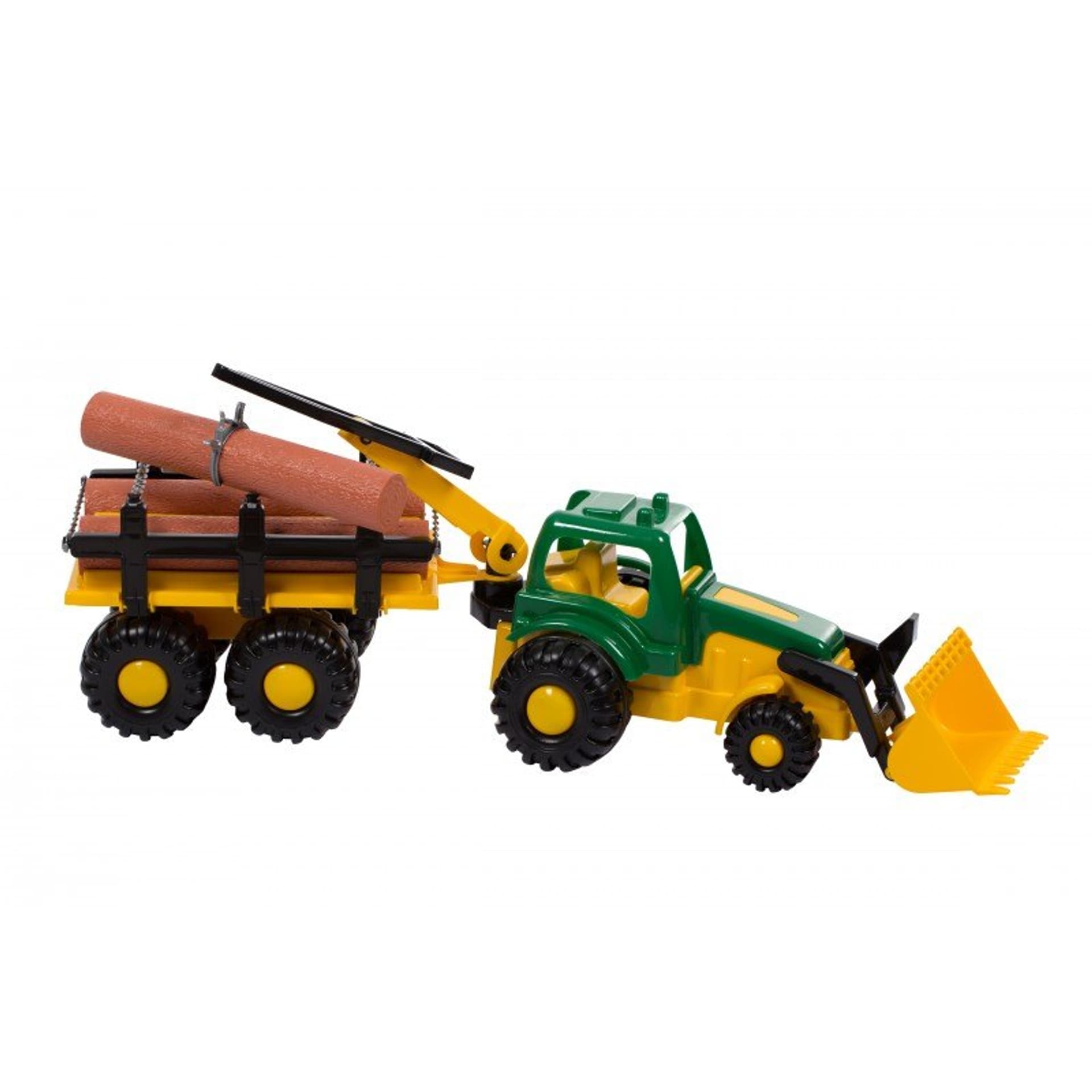 

Traktor master z drewnem