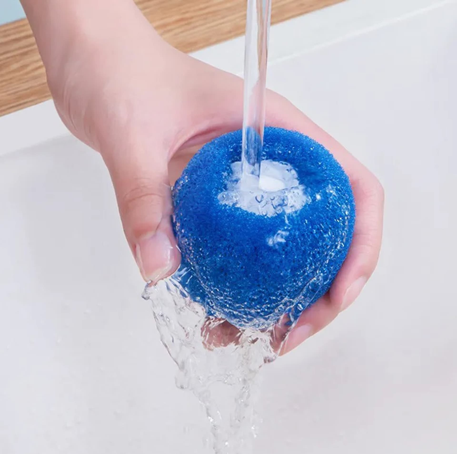 

AG895 Gąbka do prania antykłaczki blue