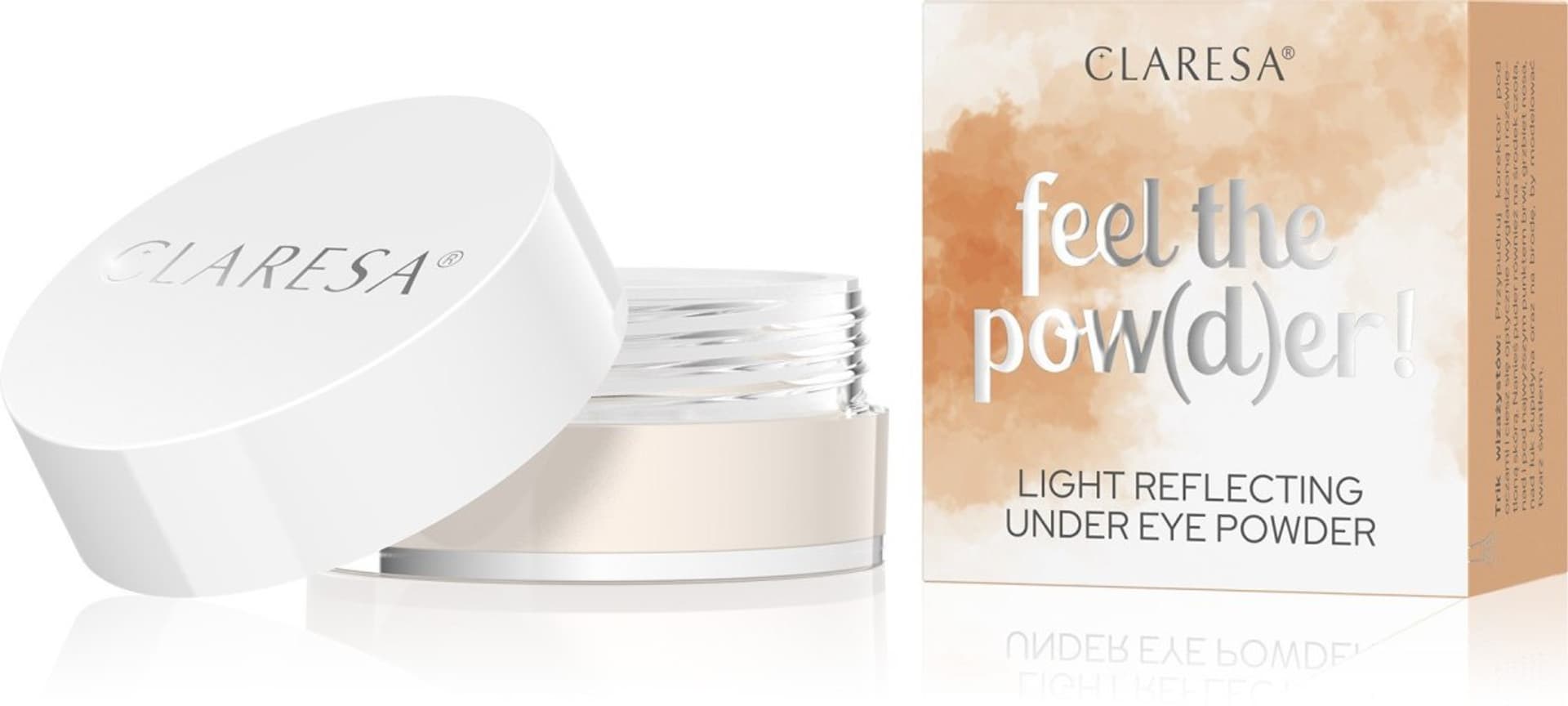 

CLARESA Puder sypki pod oczy Feel The Pow(D)er! nr 02 beige 6g, D)er! nr 02 beige 6