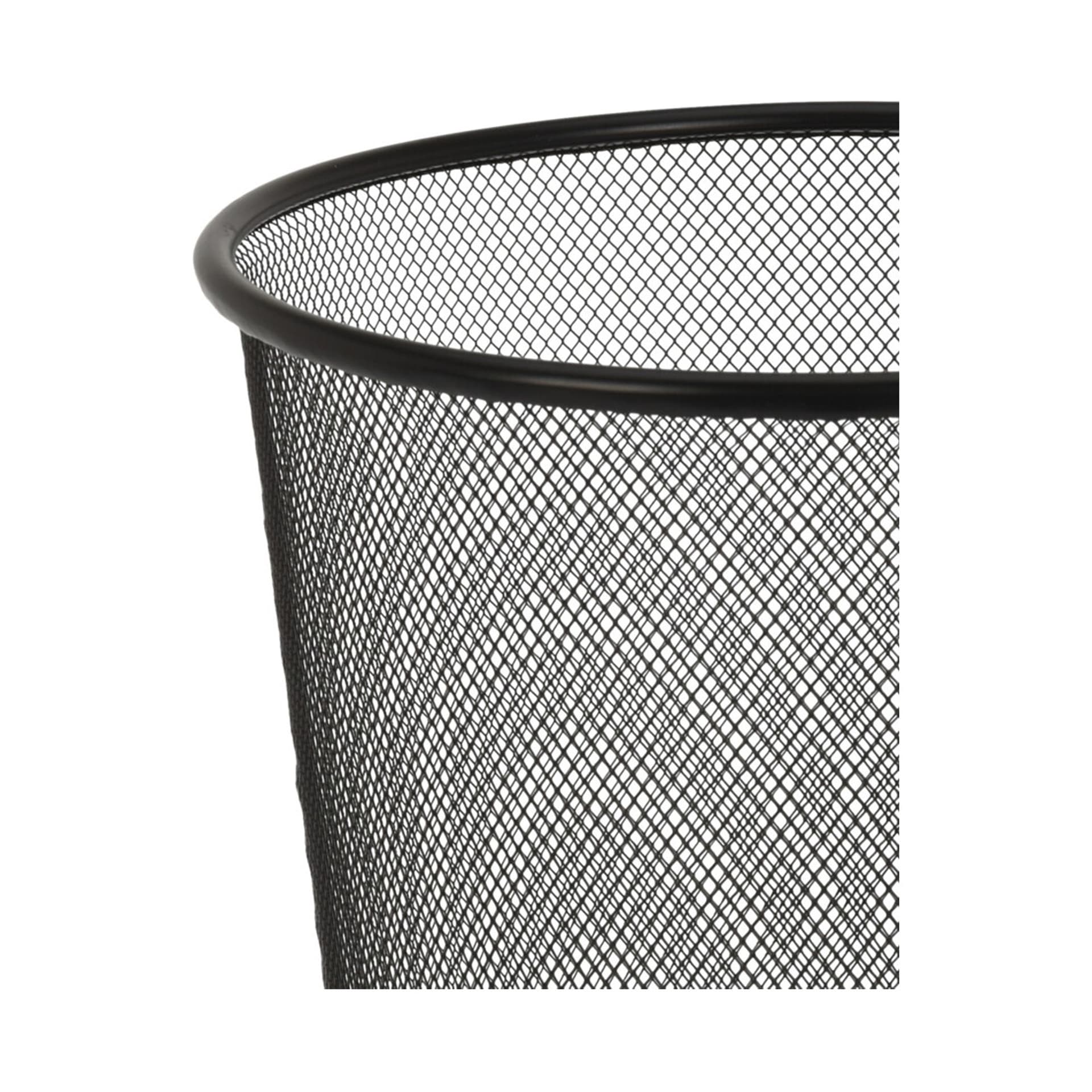 

Metalowy kosz na śmieci czarny 28 cm