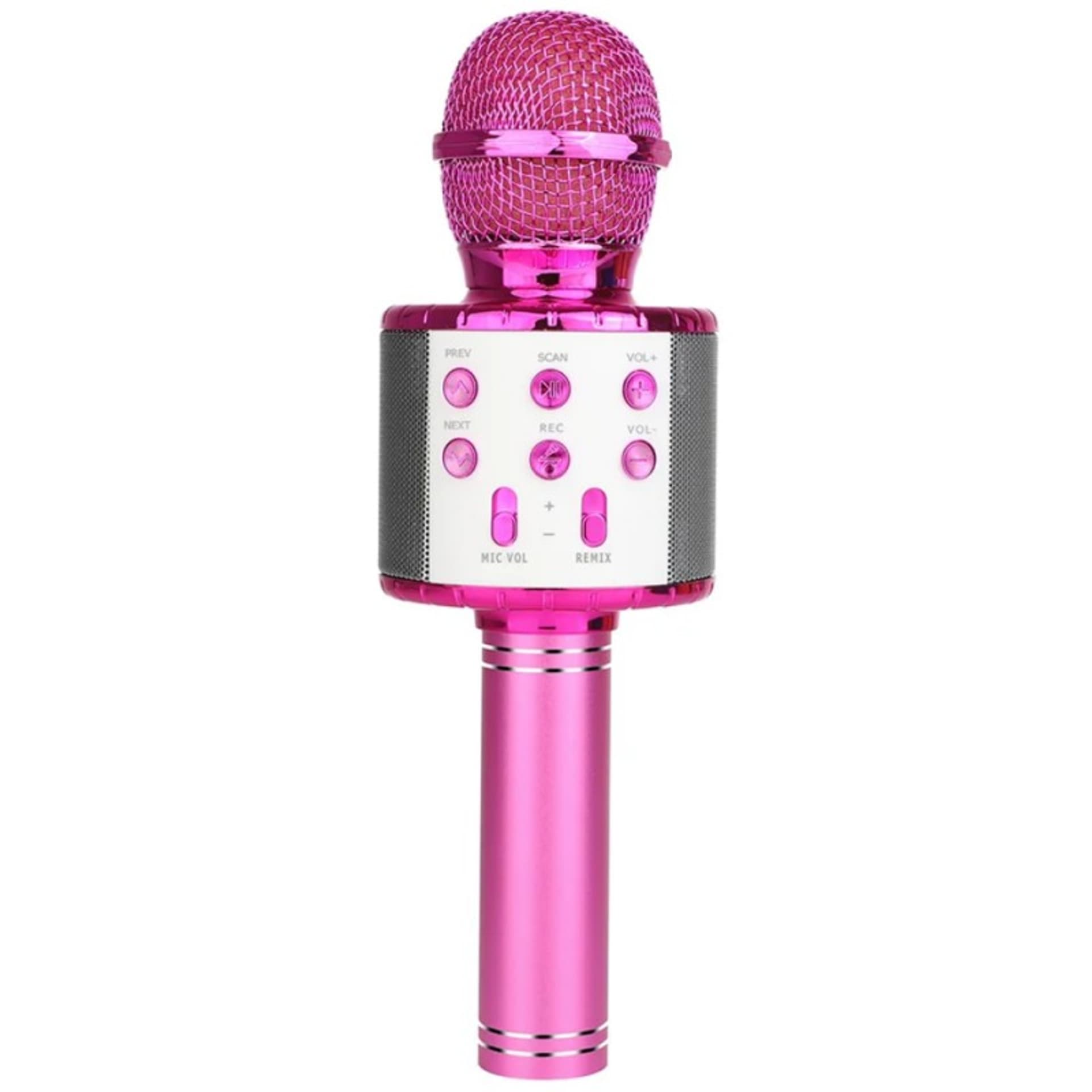 

MANTA Mikrofon z głośnikiem Bluetooth MIC21-PKL różowy