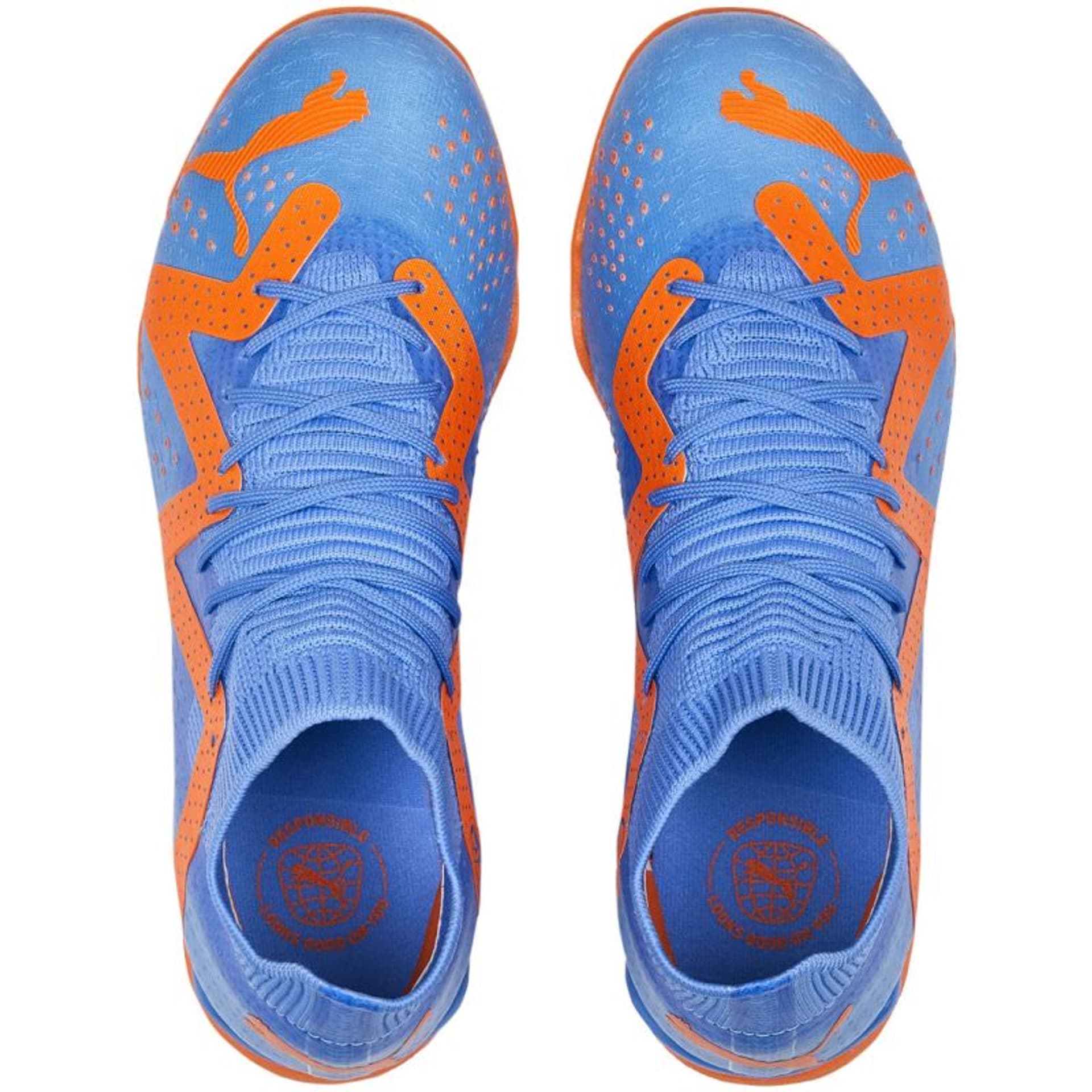 

Buty piłkarskie Puma Future Match IT+Mid Jr 107198 (kolor Niebieski. Pomarańczowy, rozmiar 37)