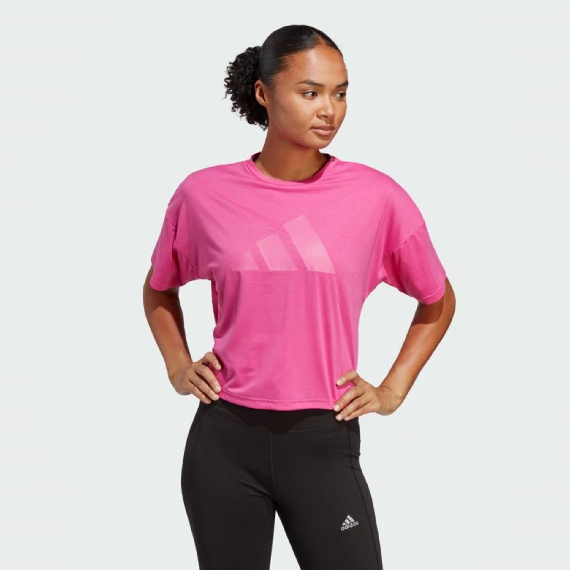 

Koszulka adidas Train Icons 3 Bar Logo Tee W (kolor Różowy, rozmiar S)
