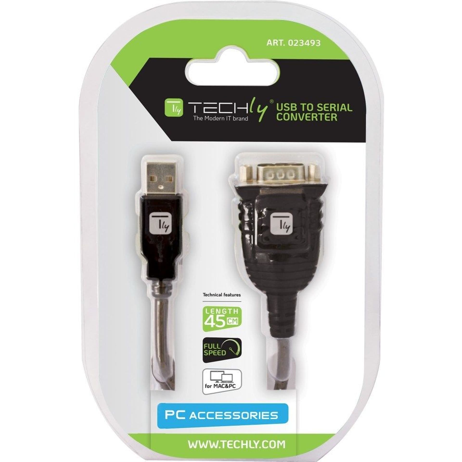 

TECHLY KONWERTER USB NA PORT SZEREGOWY RS232/COM/D