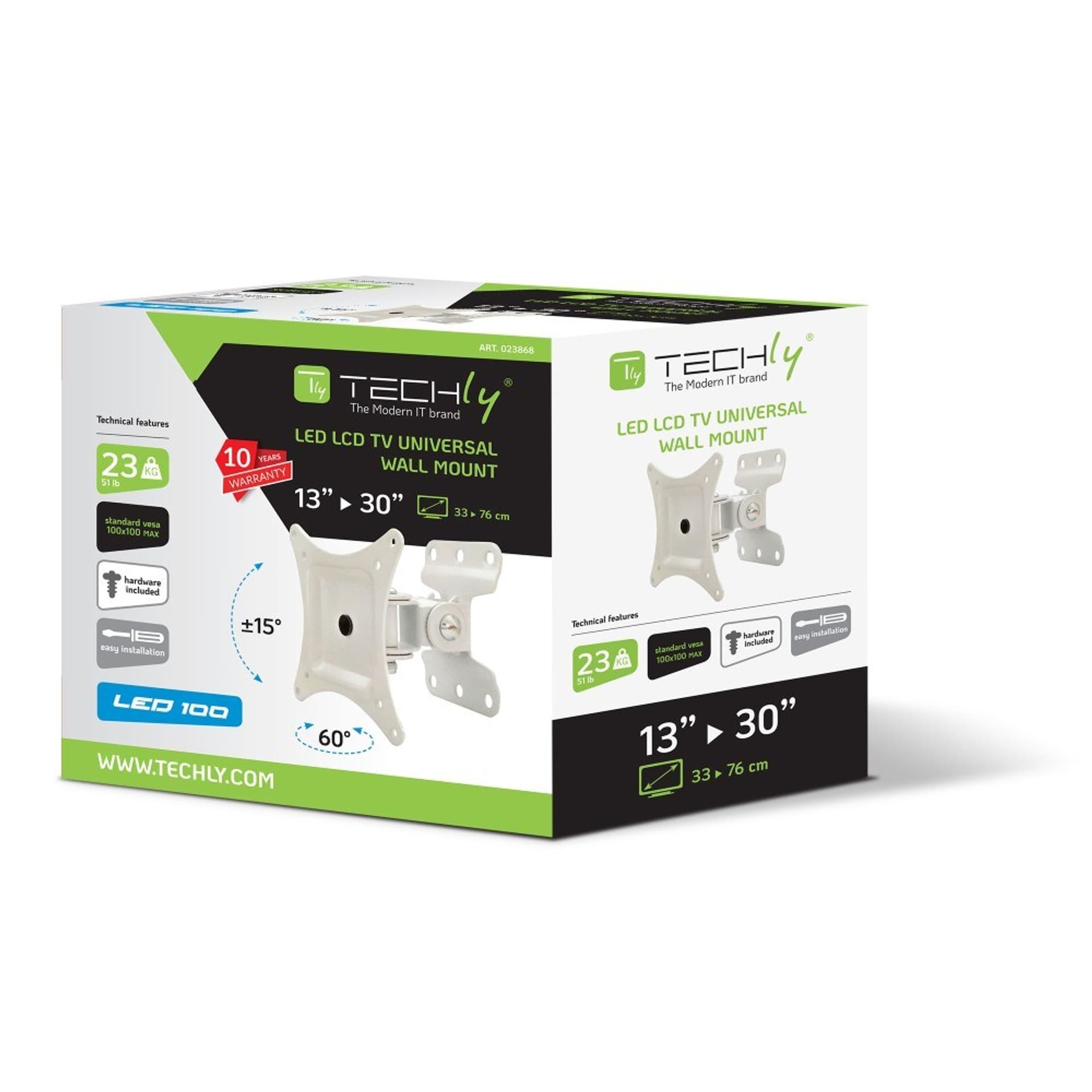 

TECHLY UCHWYT ŚCIENNY TV LED/LCD 13-30 CALI 23KG O