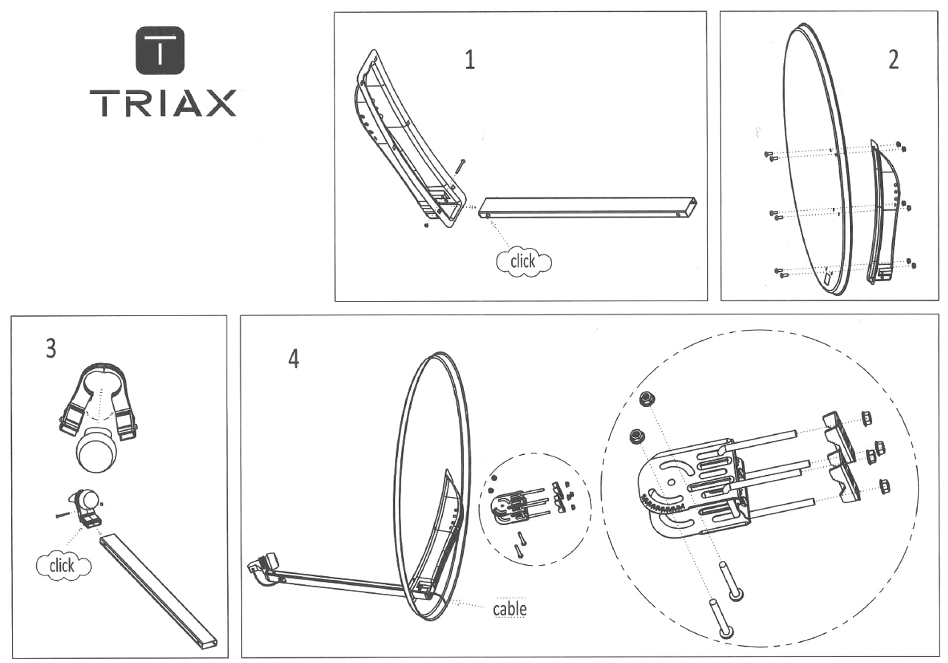 

ANTENA OFFSETOWA AS-120/TRIAX-G 120cm