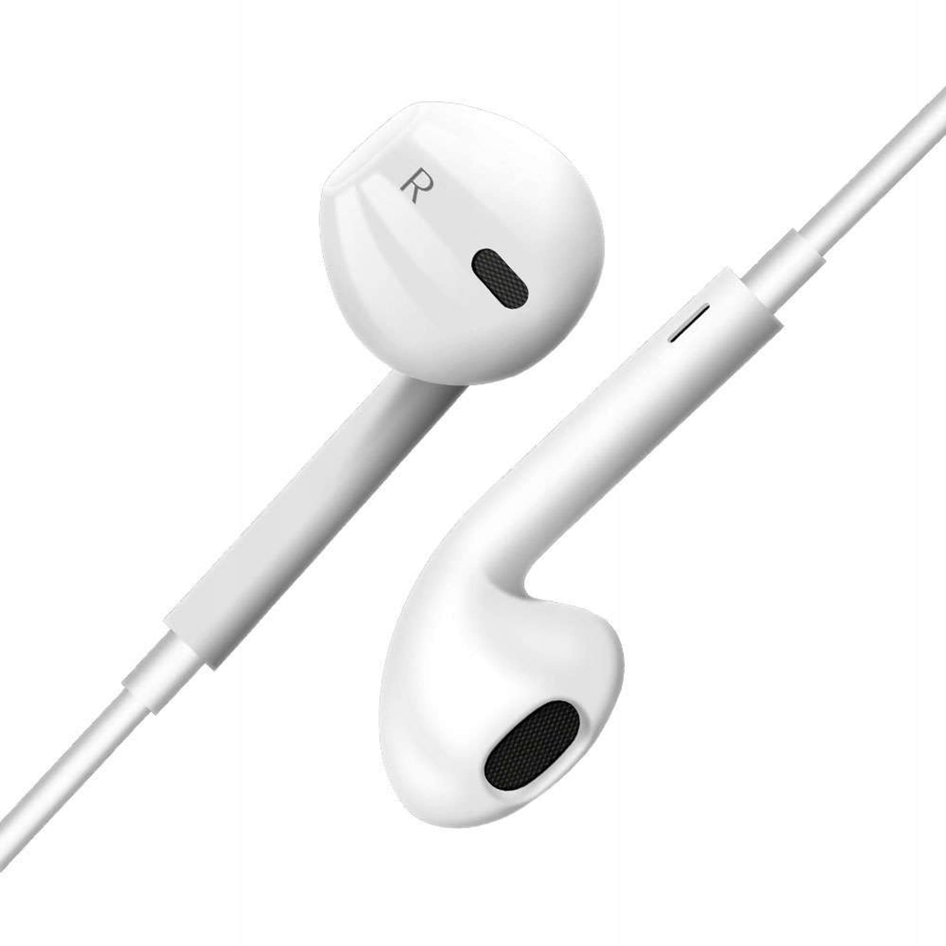 

Słuchawki przewodowe douszne z mikrofonem USB-C Type C HiFi DAC Max + Pilot Białe