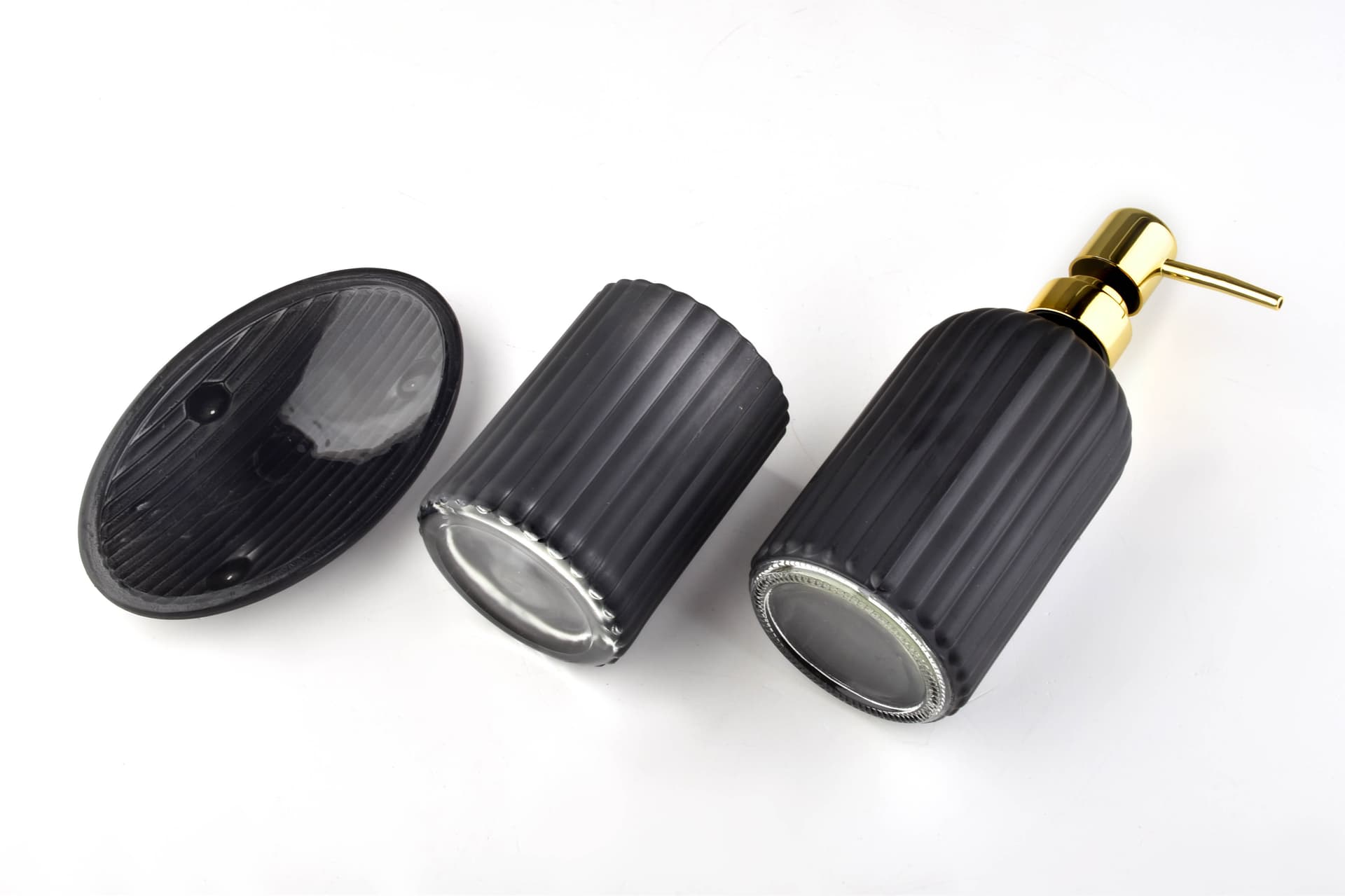 

ARI BLACK Komplet Łazienkowy 400ml matowy czarny