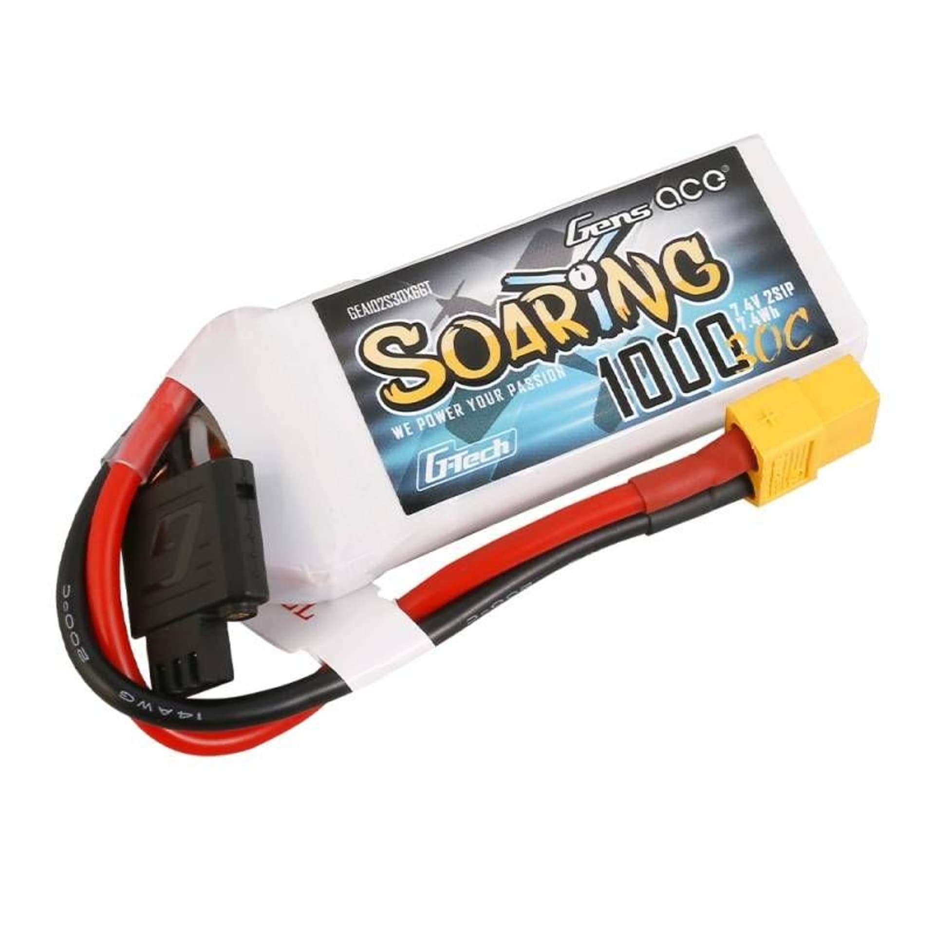 

Akumulator Gens Ace G-Tech Soaring 1000mAh 7.4V 30C 2S1P XT60