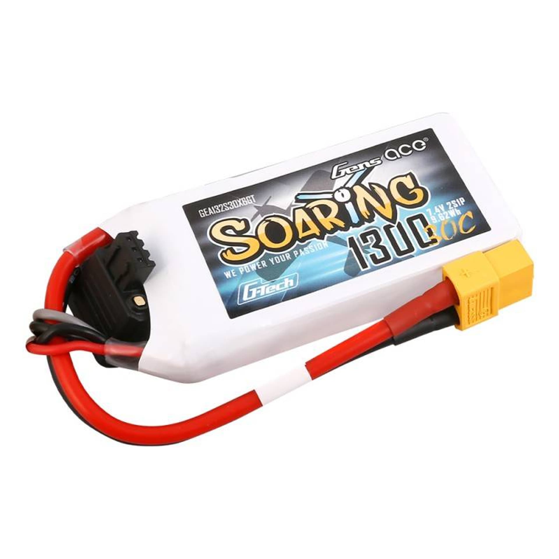 

Akumulator Gens Ace G-Tech Soaring 1300mAh 7.4V 30C 2S1P XT60