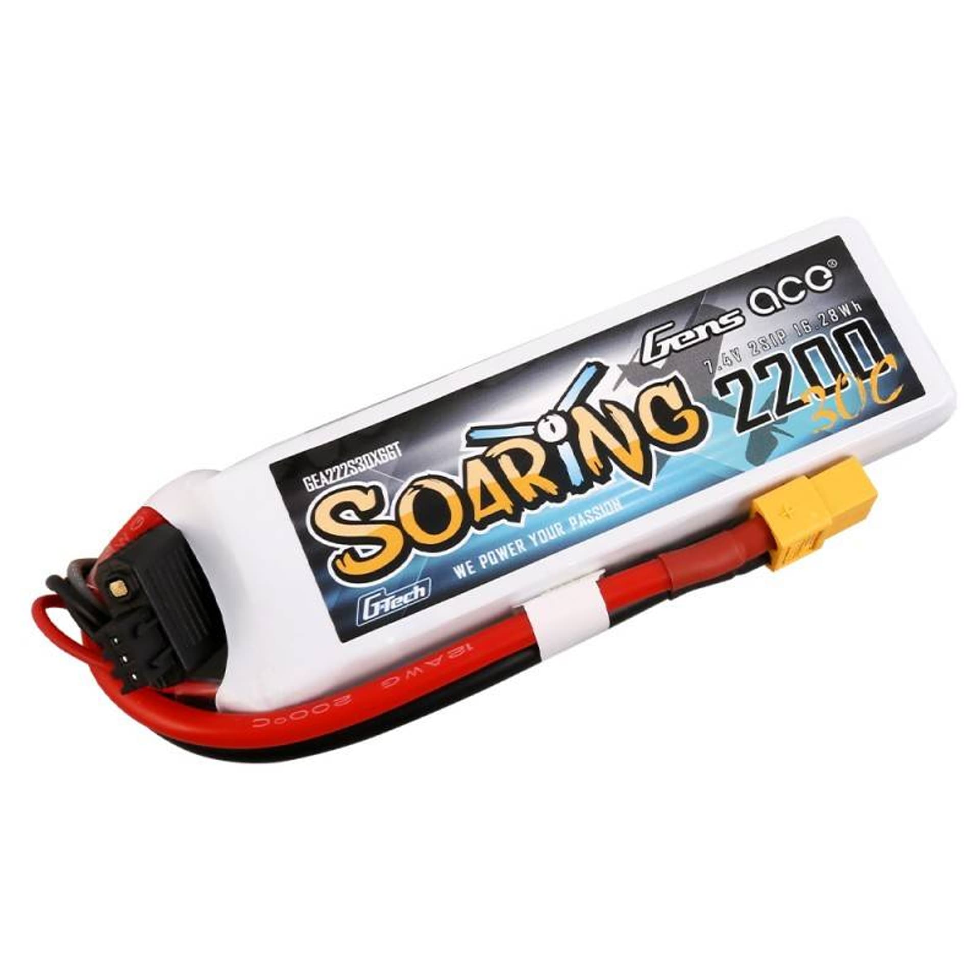 

Akumulator Gens Ace G-Tech Soaring 2200mAh 7.4V 30C 2S1P XT60