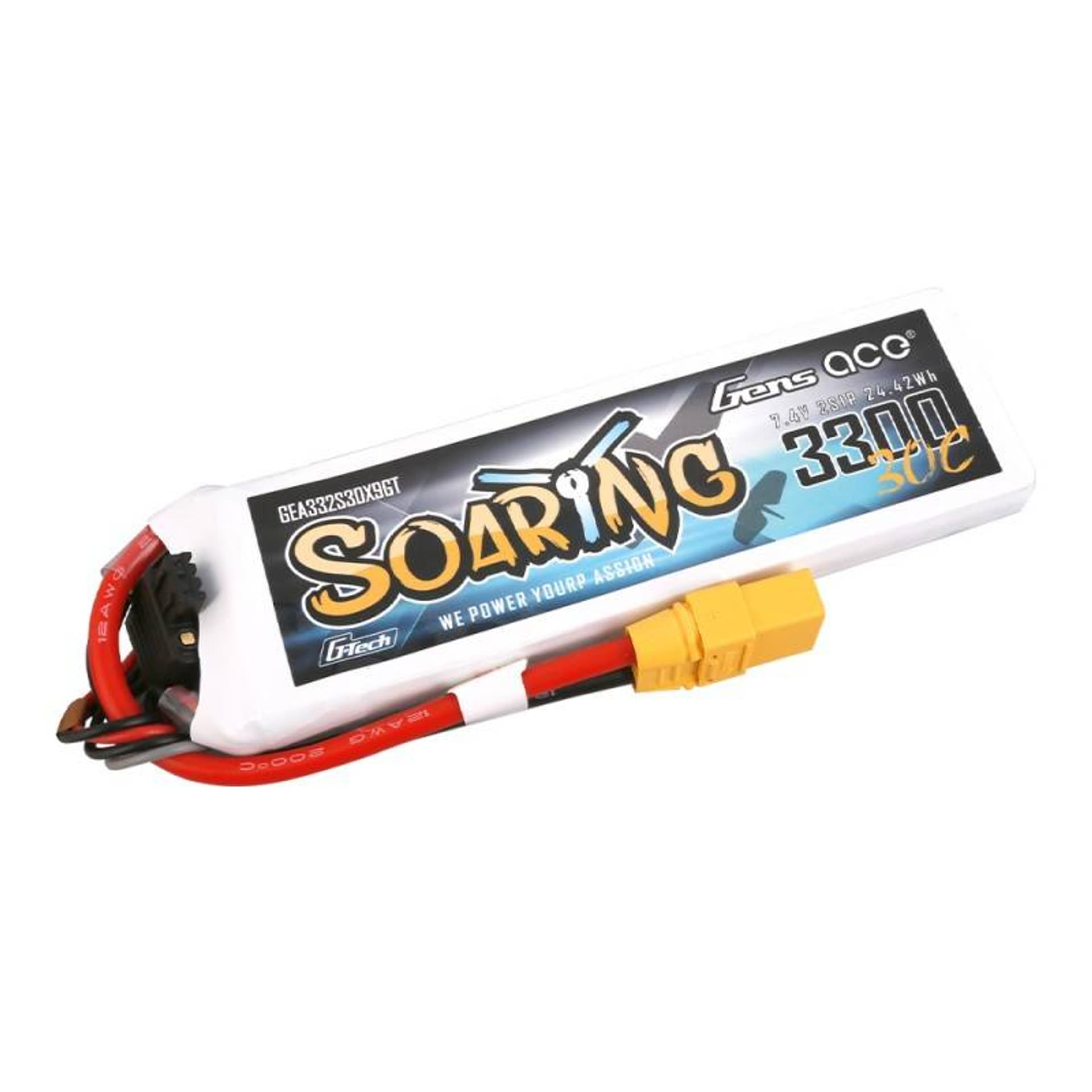 

Akumulator Gens Ace G-Tech Soaring 3300mAh 7.4V 30C 2S1P XT90