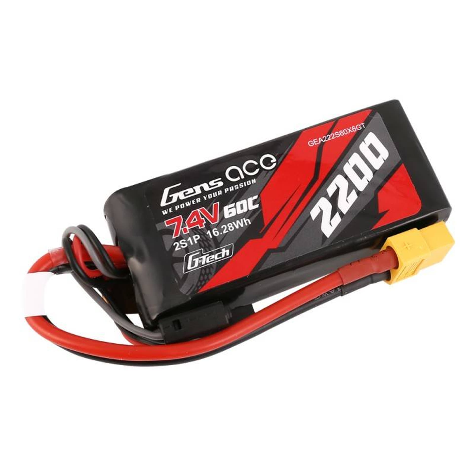 

Akumulator GensAce G-Tech LiPo 2200mAh 7.4V 60C 2S1P XT60