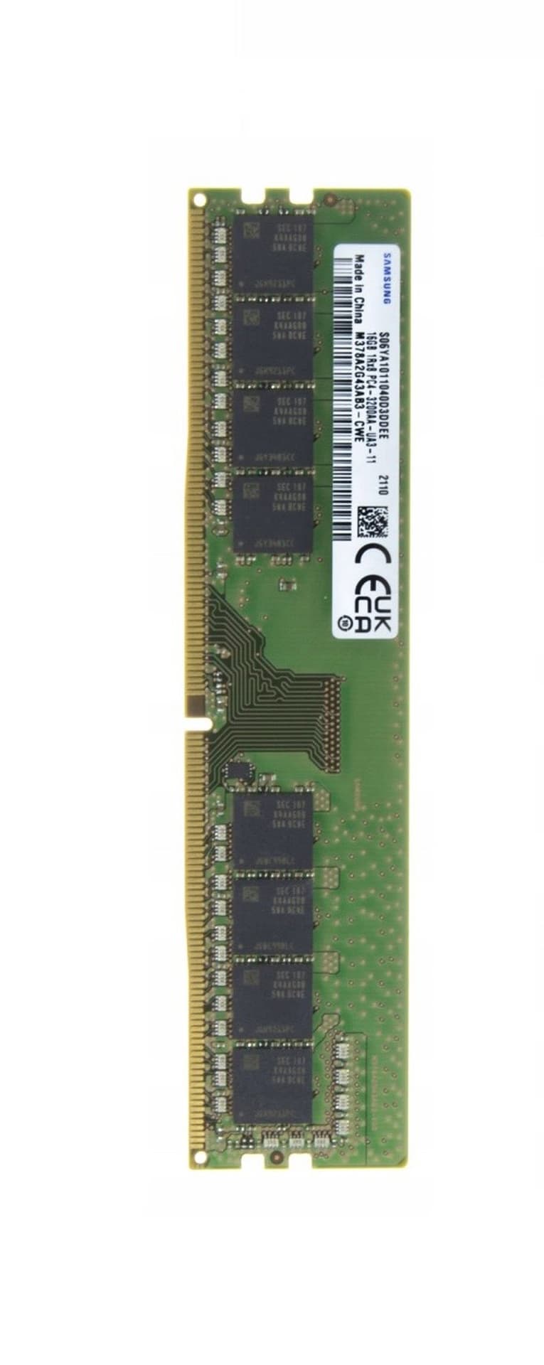 

Pamięć SAMSUNG (UDIMM\DDR4\16 GB\3200MHz\1.2V\22 CL\Single)