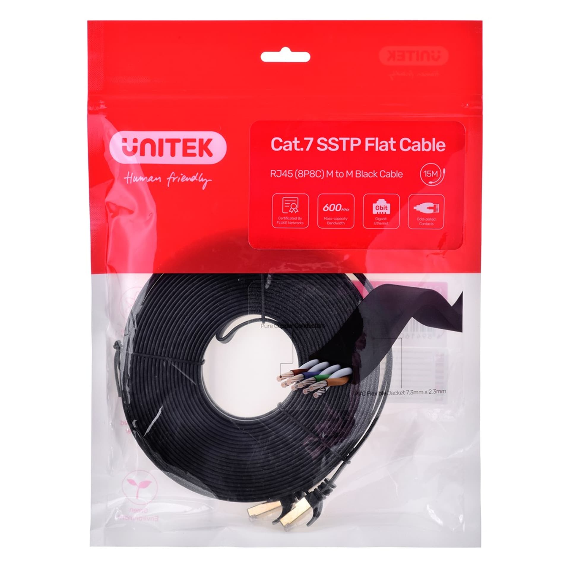 

PATCHCORD RJ45/7/15-FL 15.0 m UNITEK