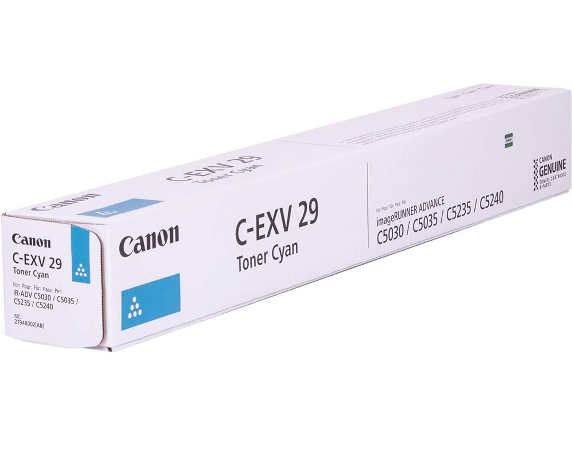 

Canon oryginalny toner CEXV29, cyan, 27000s, 2794B002, Canon iR-C5030, 5035, O
