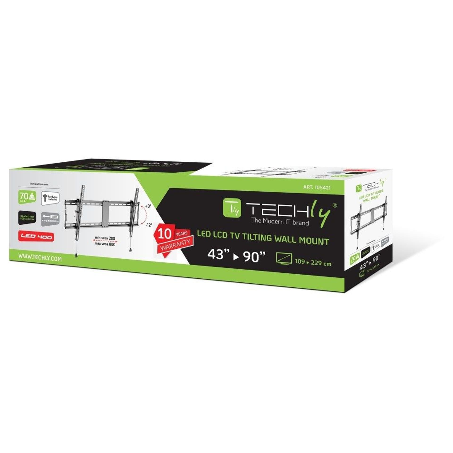 

TECHLY UCHWYT ŚCIENNY TV LCD/LED 43-90 CALI 70KG U