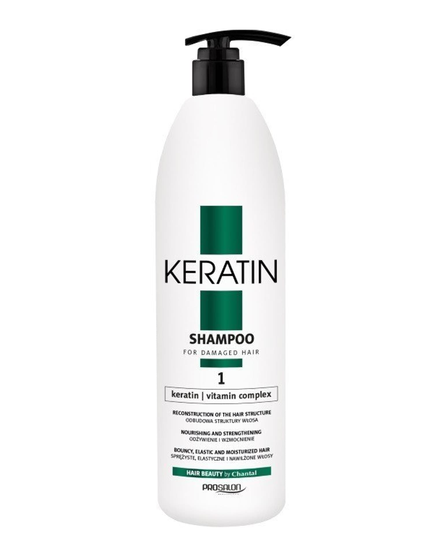 

CHANTAL ProSalon Keratin Odbudowujący Szampon do włosów zniszczonych 1000g