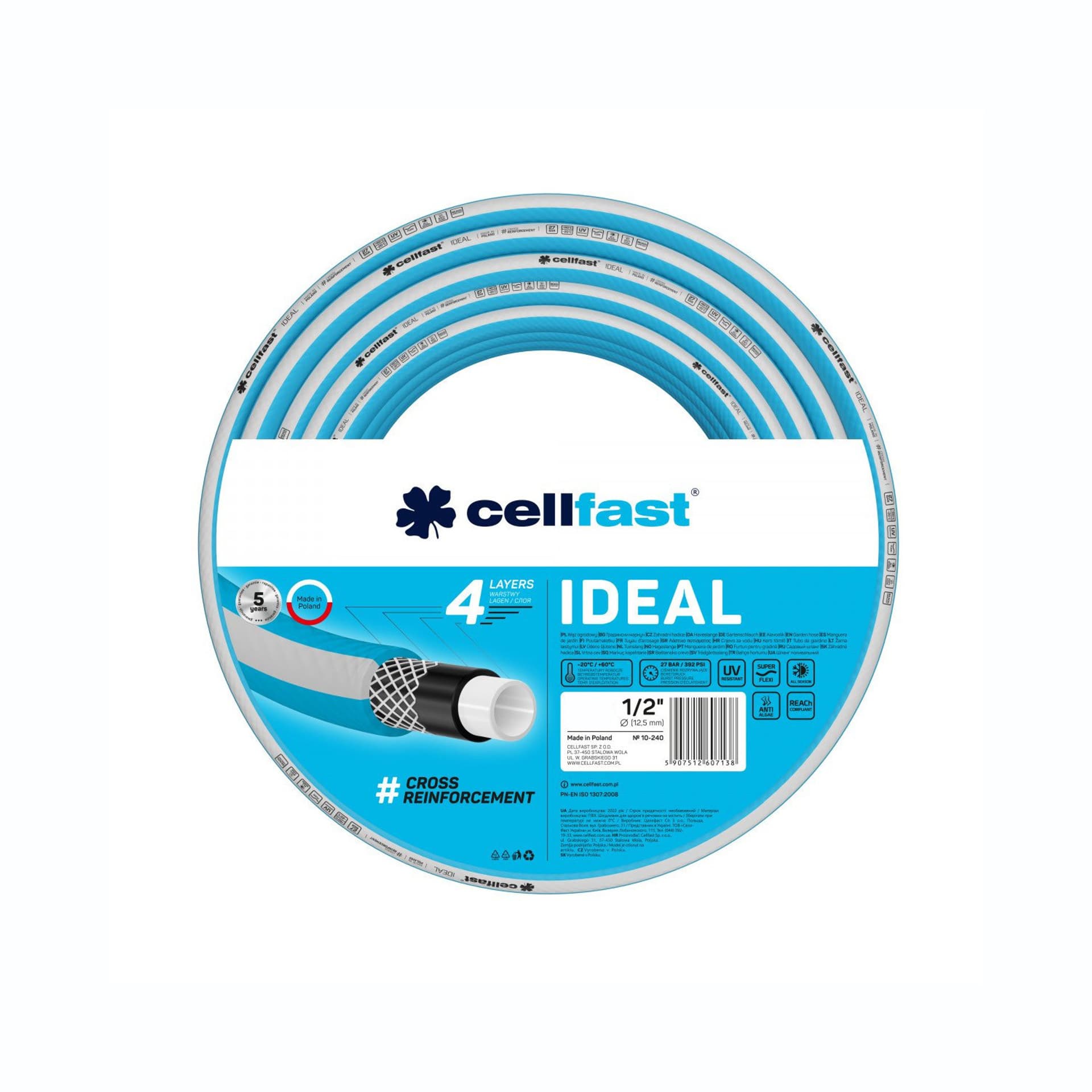 

Wąż ogrodowy Cellfast IDEAL 1/2" 30m
