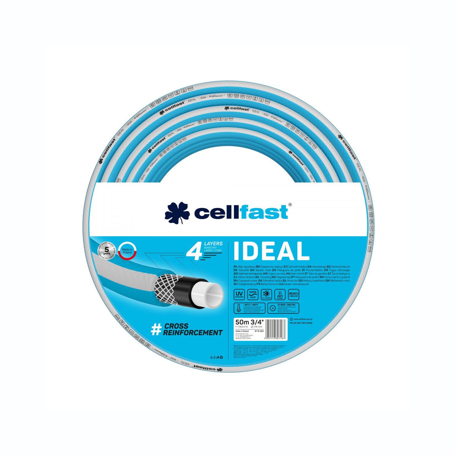 

Wąż ogrodowy Cellfast IDEAL 3/4" 50m