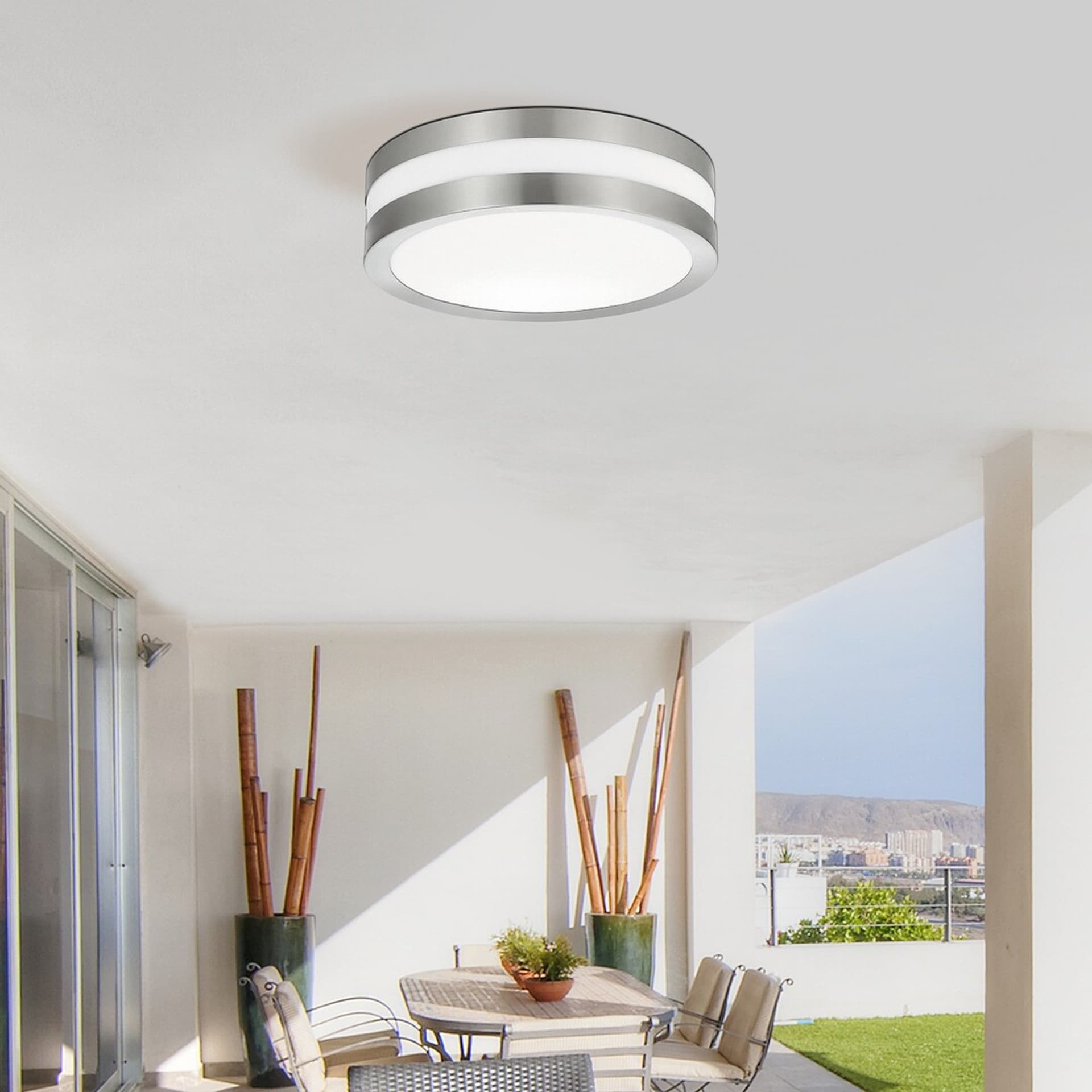 

Lampa zewnętrzna Stuttgart okrągła inox 285 2x11W IP44 8220