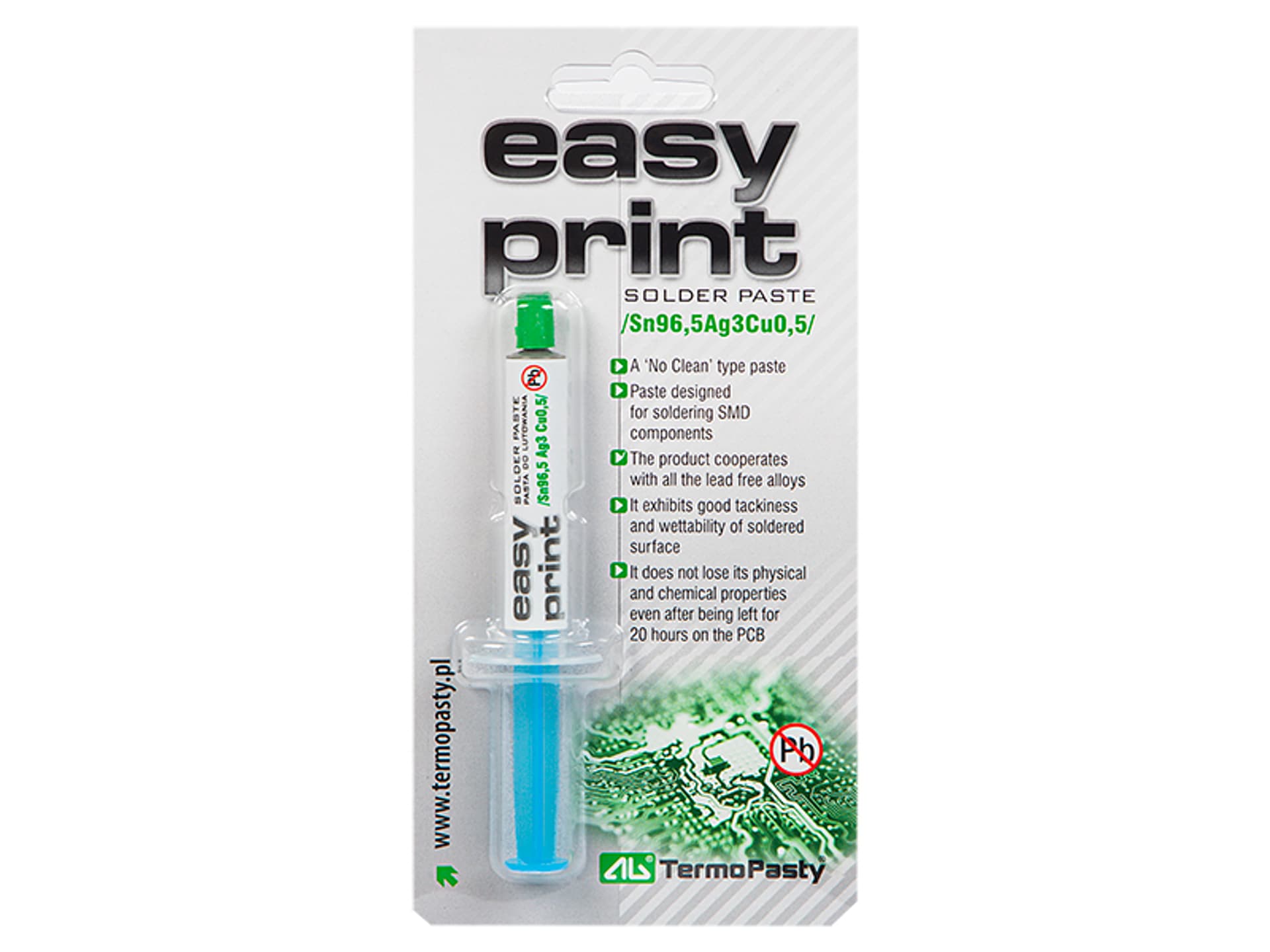 

91-408# Easy print (sn96,5ag3cu0,5) 1,4ml ag, Sn96.5ag3cu0.5) 1.4ml a
