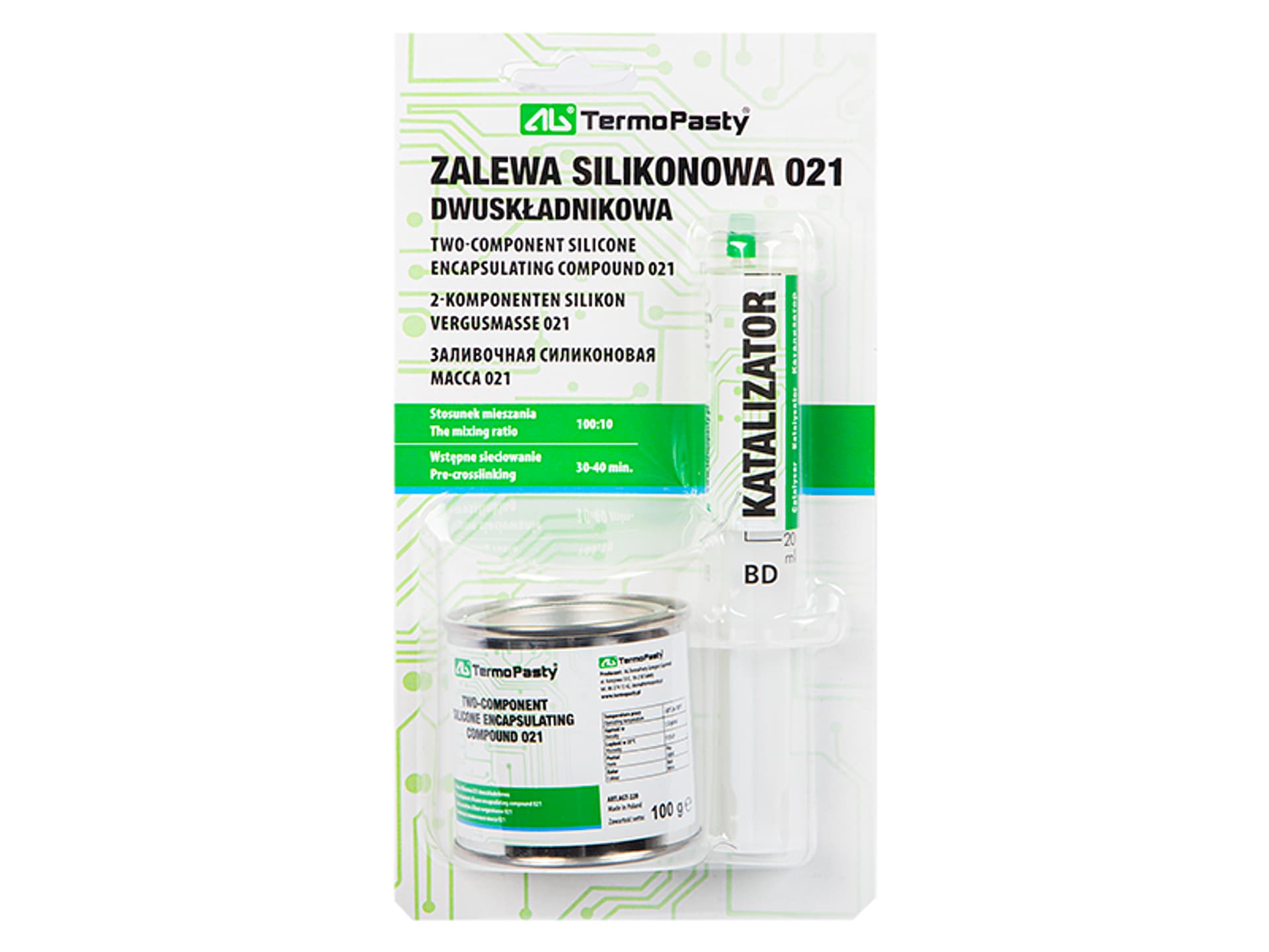 

91-422# Zalewa silikonowa dwuskładnikowa 021