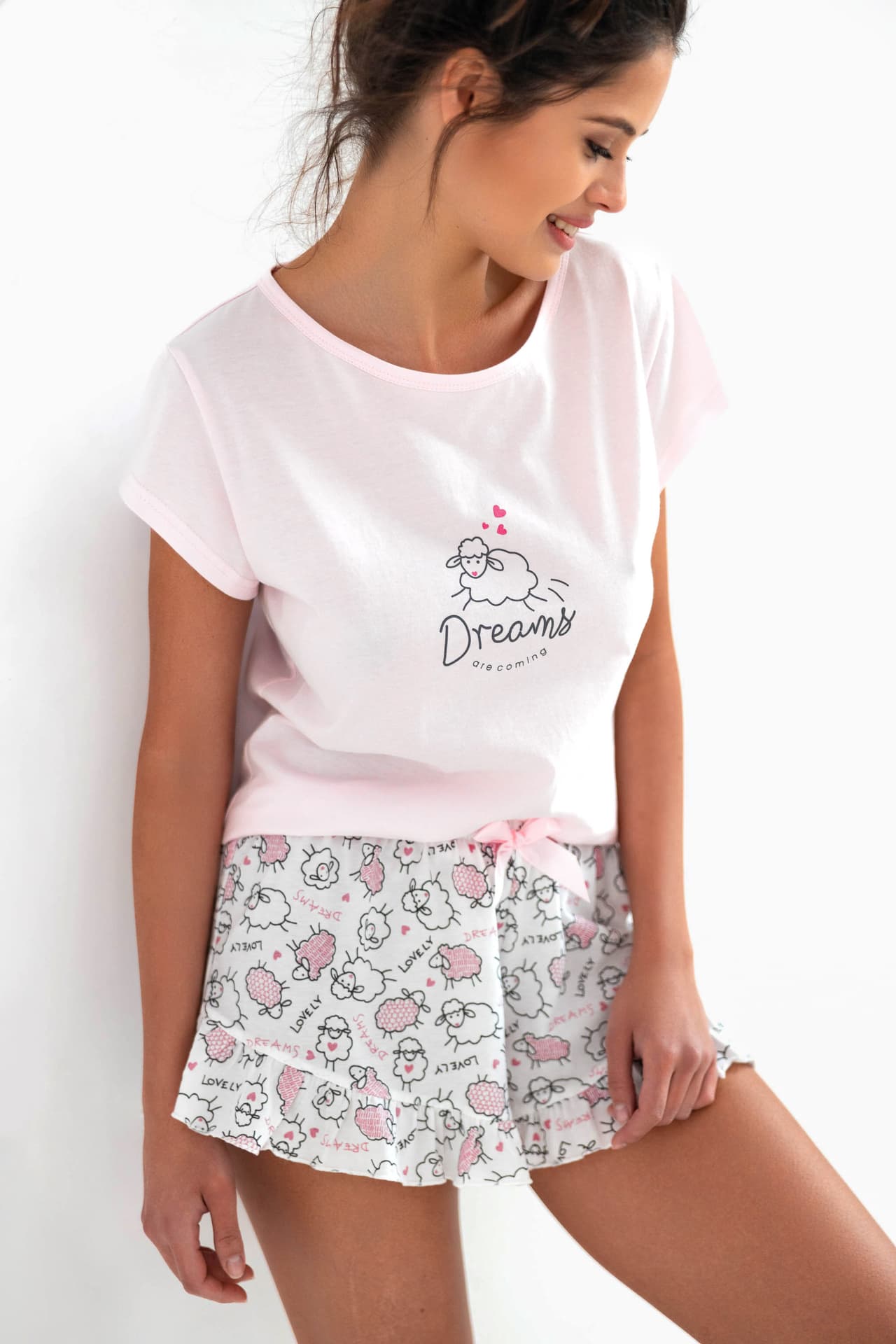 

Piżama Lamb Różowo-Ecru (Rozmiar XL)