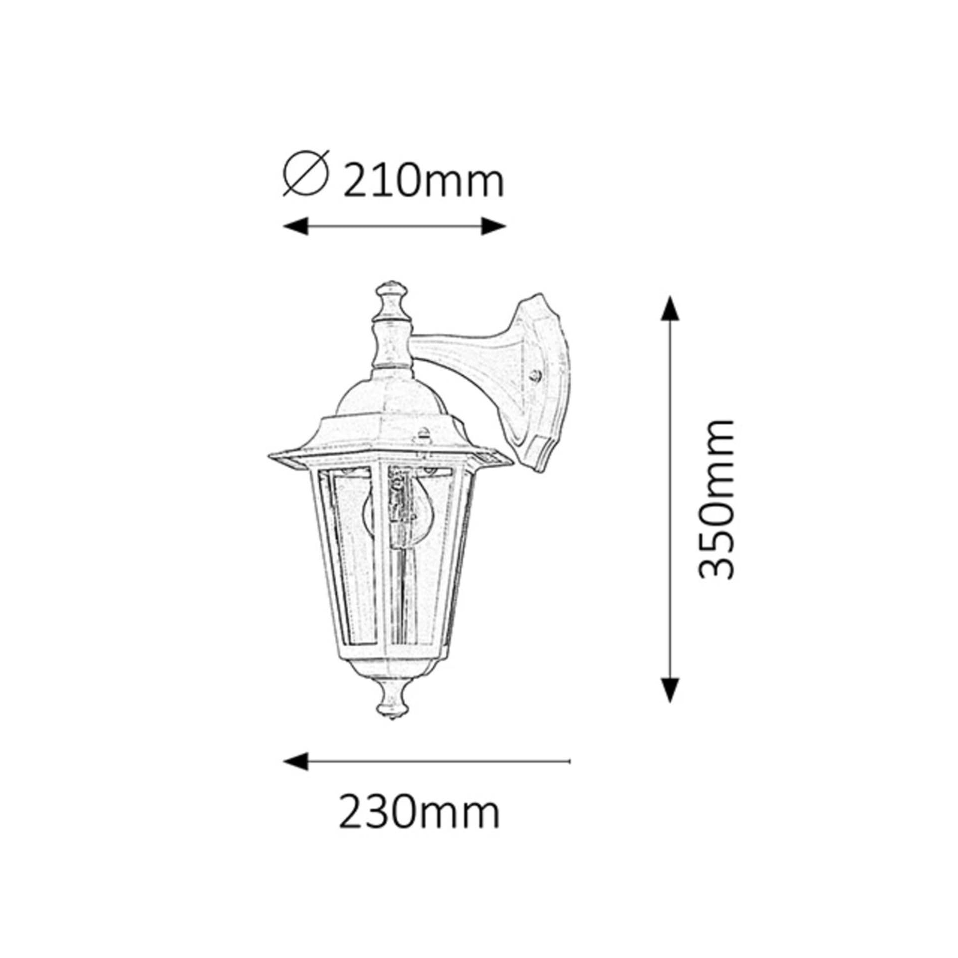 

Lampa zewnętrzna Velence czarna E27 60W IP43 8202