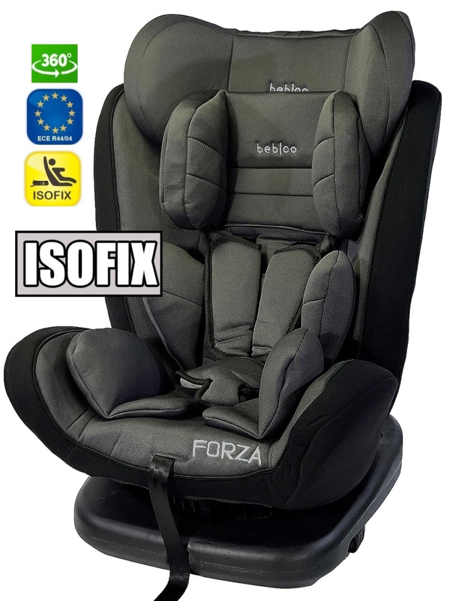 

Fotelik samochodowy ISOFIX 360 FORZA BLACK 0-36 kg