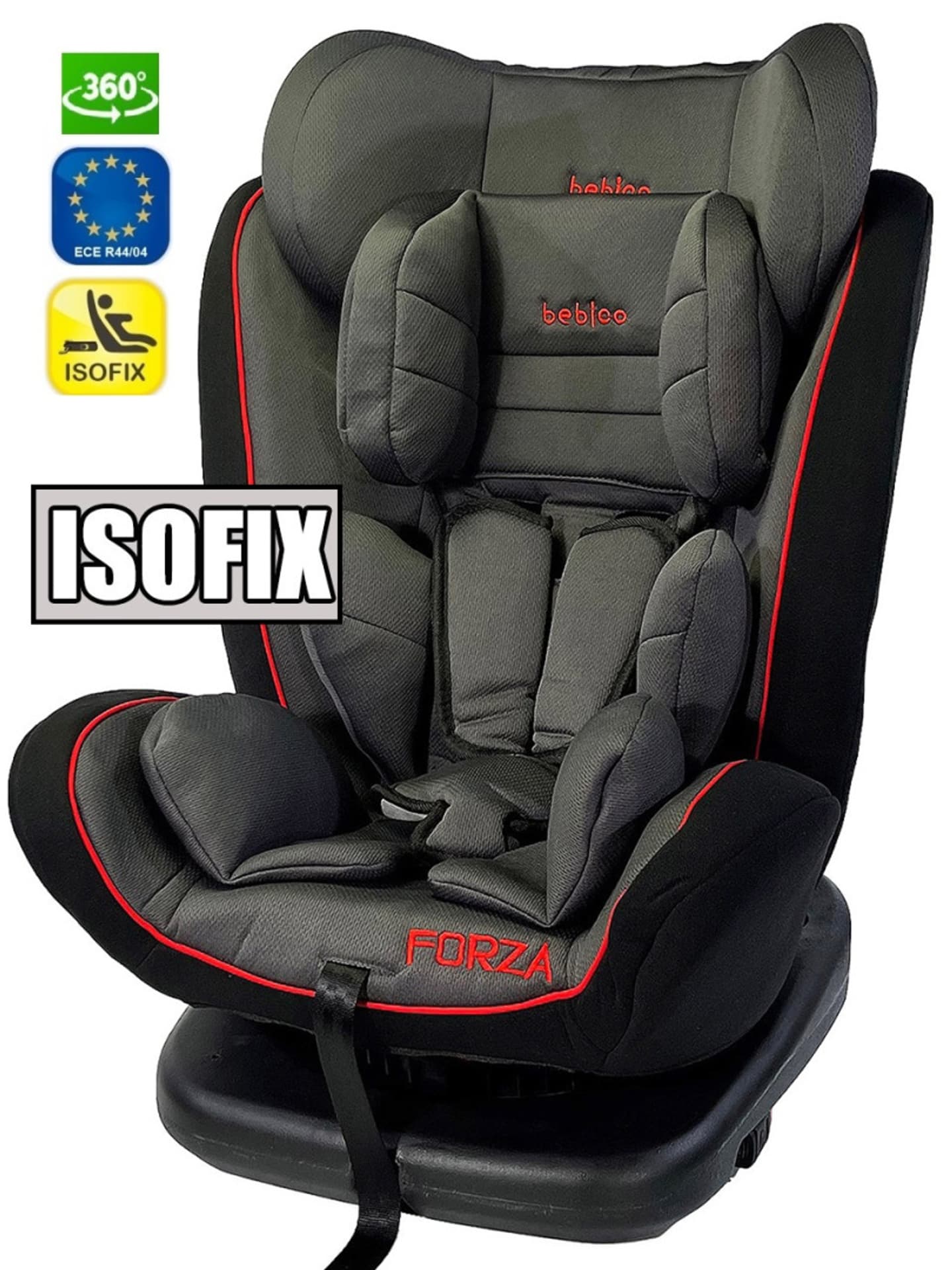 

Fotelik samochodowy ISOFIX 360 FORZA RED 0-36 kg uniwersalny