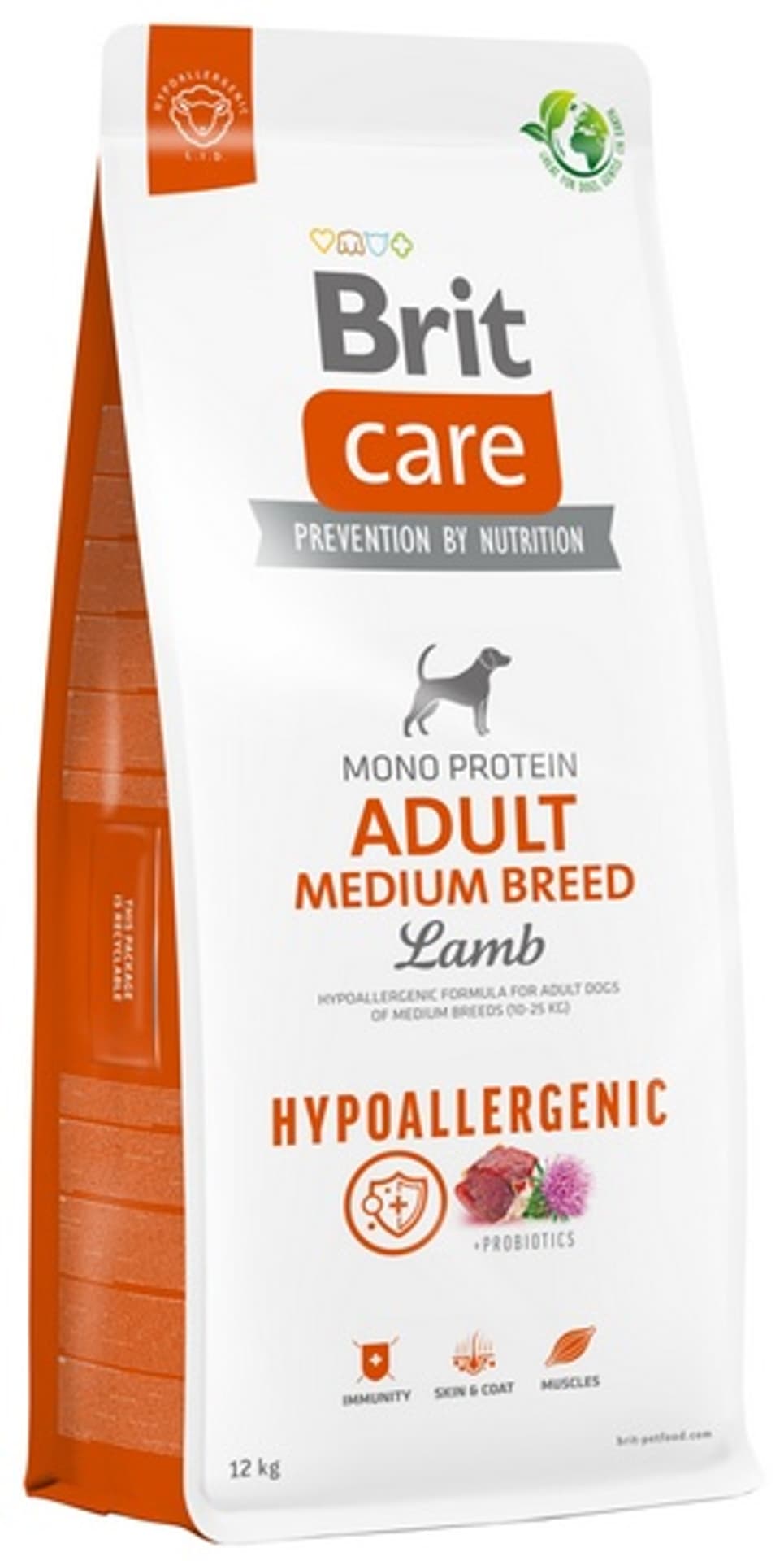 

Brit Care Dog Hypoallergenic Adult Medium Lamb 12kg