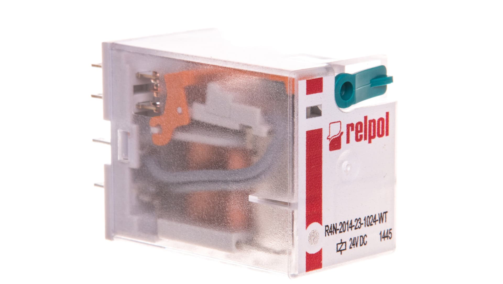 

Przekaźnik przemysłowy 4P 24V DC IP40 AgNi R4N-2014-23-1024-WT 860409