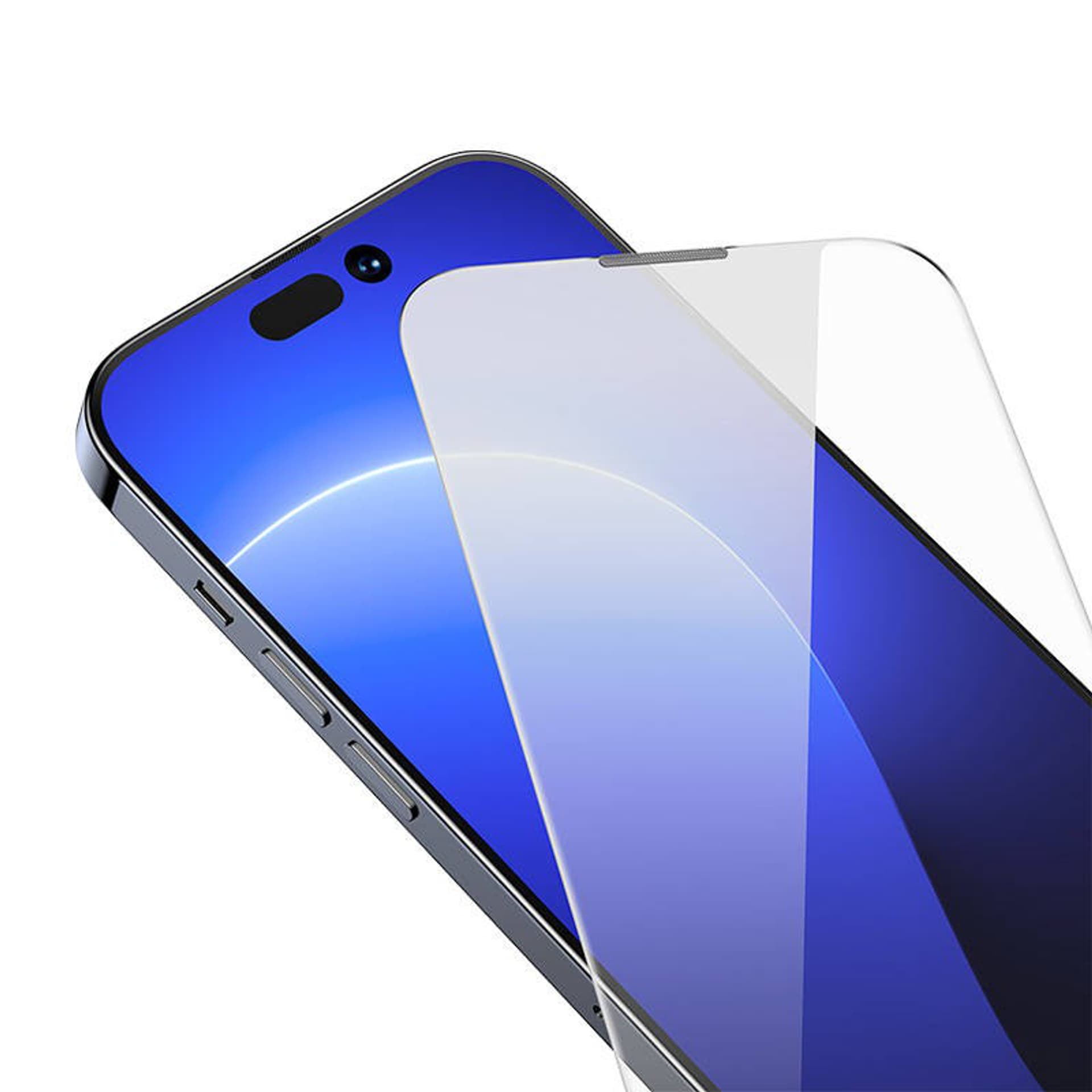 

Szkło hartowane z powłoką przeciwpyłową 0.3mm Baseus Crystal do iPhone 14 Pro (2szt)