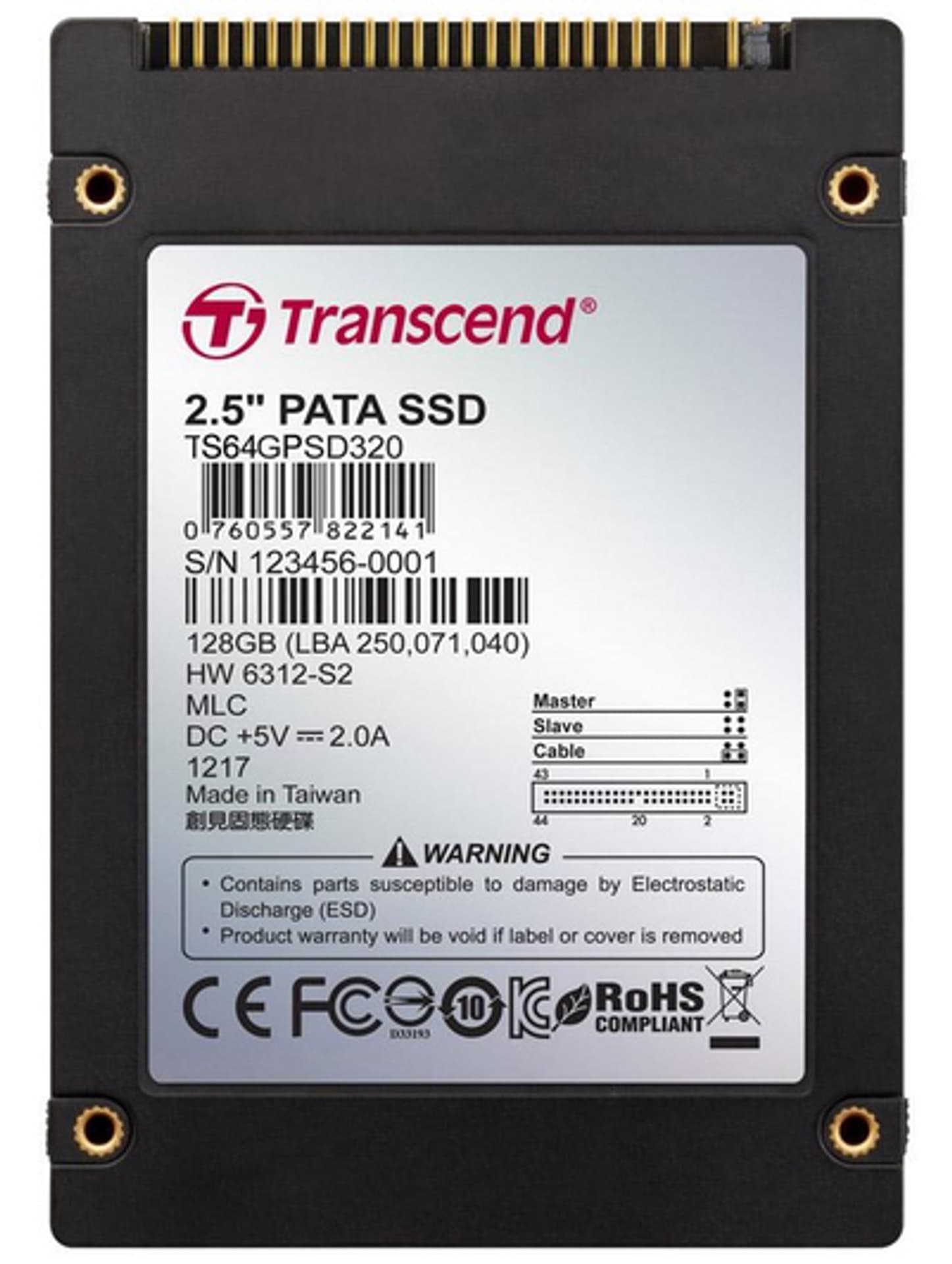 

Dysk SSD TRANSCEND 2.5″ 64 GB PATA 114.7MB/s 63.92MS/s