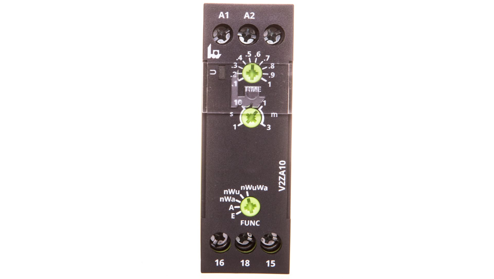 

Przekaźnik czasowy 1P 5A 0,3sek-3min 24-240V AC/DC opóźnione wyłączenie V2ZA10 3MIN 24-240V AC/DC 2615224