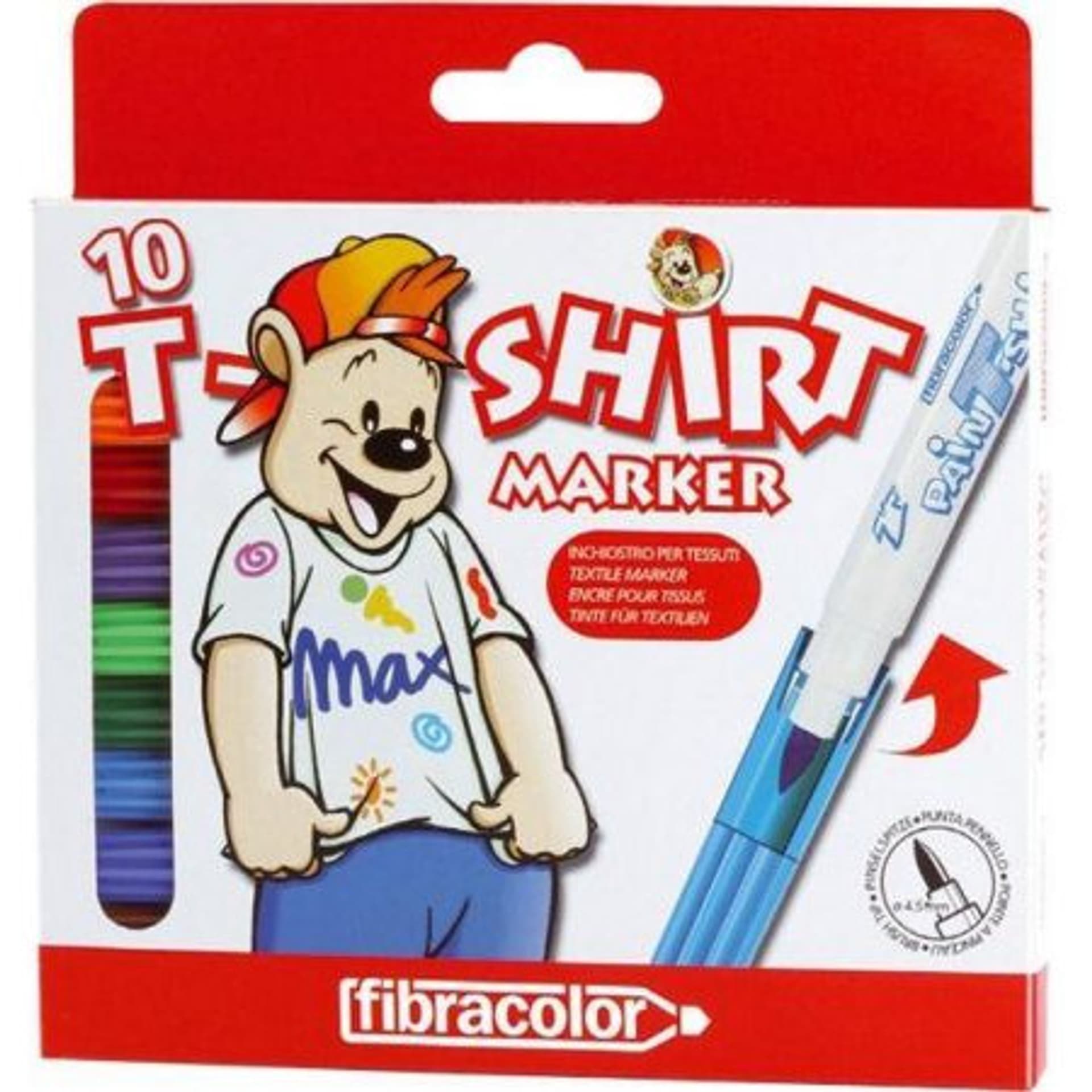 

Mazaki T-SHIRT MARKER 10kol. FIBRACOLOR do tkanin 391