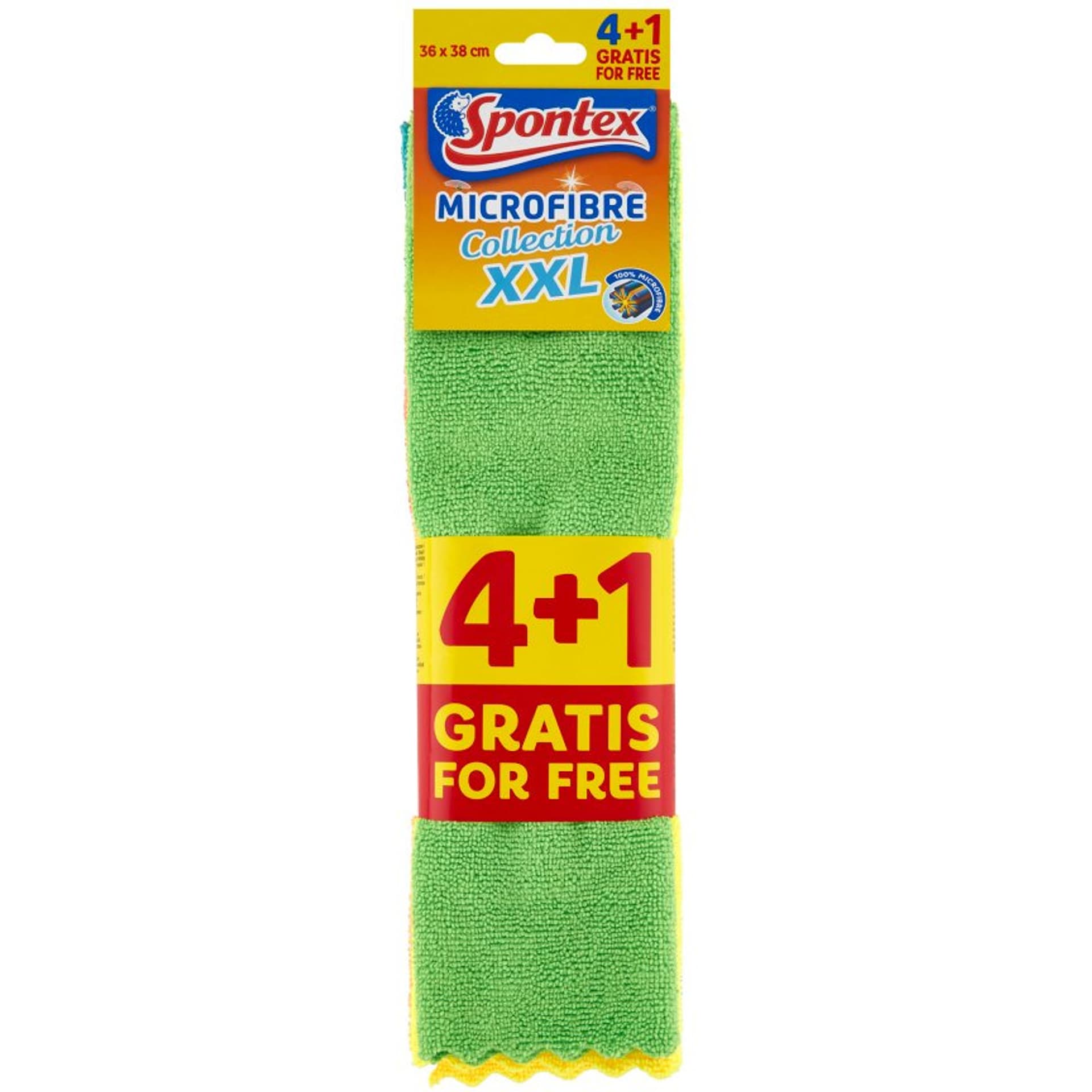 

Ściereczka do kurzu MICROFIBRA XXL 36x38cm (4sztuki) SPONTEX 19780039, 4sztuki) spontex 1978003