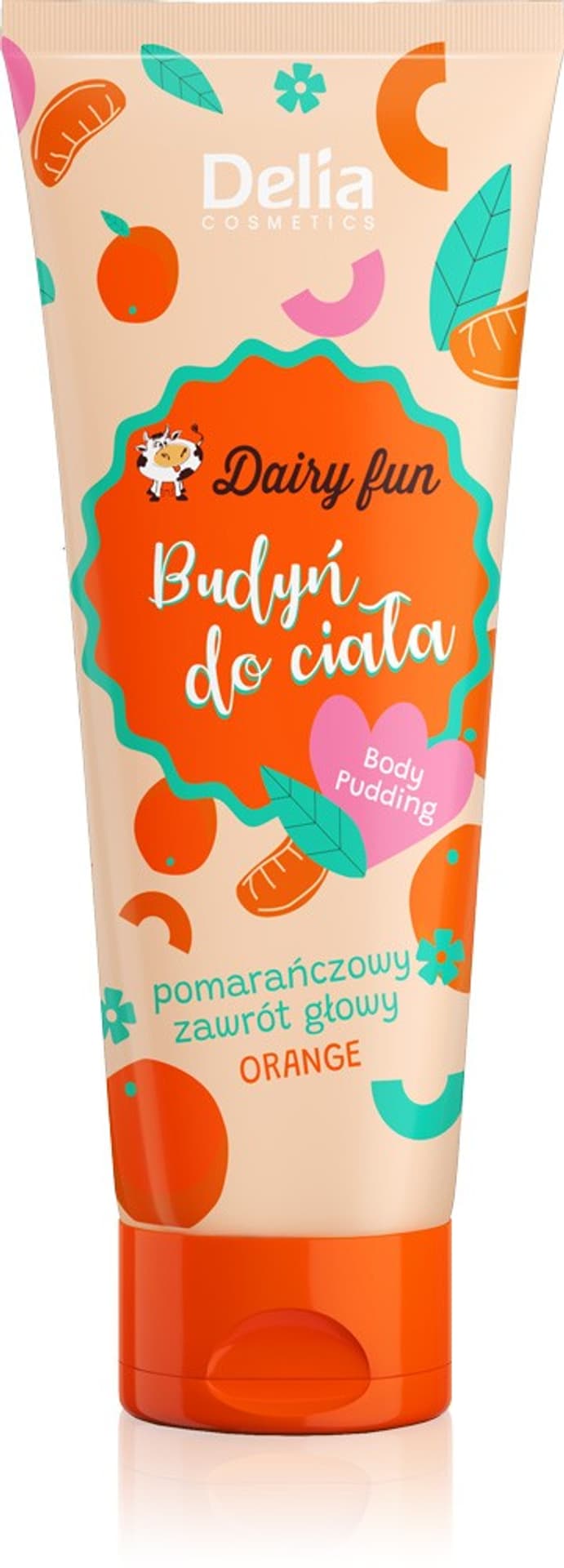 

Delia Dairy Fun budyń do ciała Pomarańczowy Zawrót Głowy 250ml