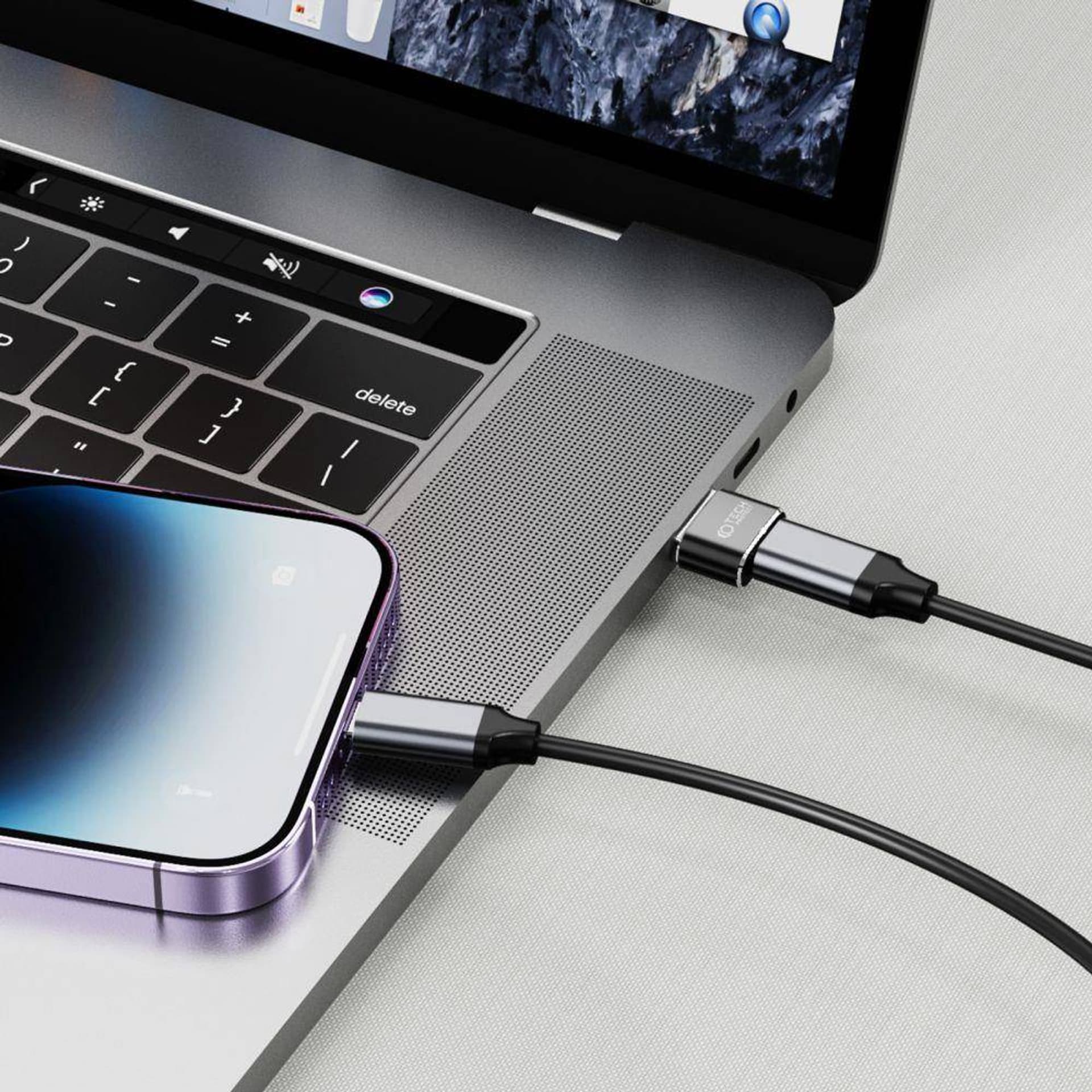 

Adapter USB do USB-C Tech-Protect Ultraboost czarny