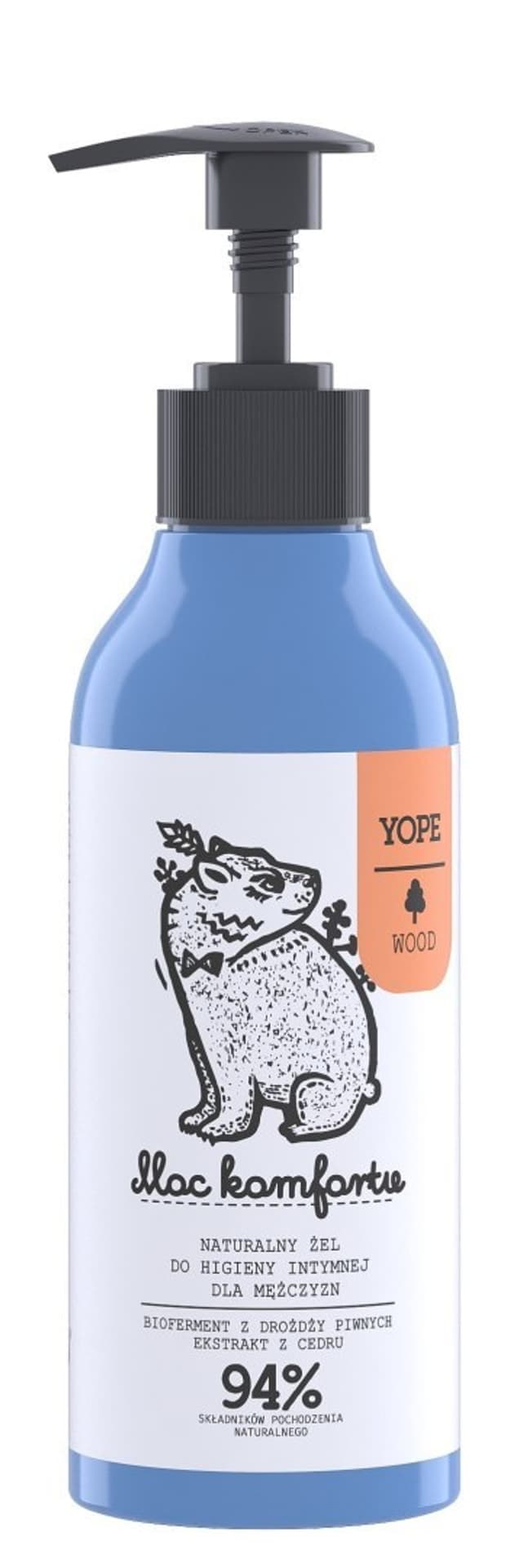 

YOPE Wood Naturalny Żel do higieny intymnej dla mężczyzn Moc Komfortu 300ml